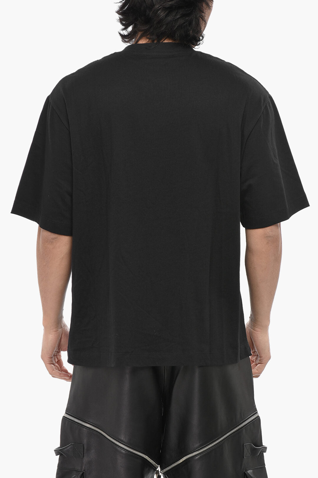 Off-White 1500~Cotton T-Shirt BODY STITCH With Front Embroidery, view 2