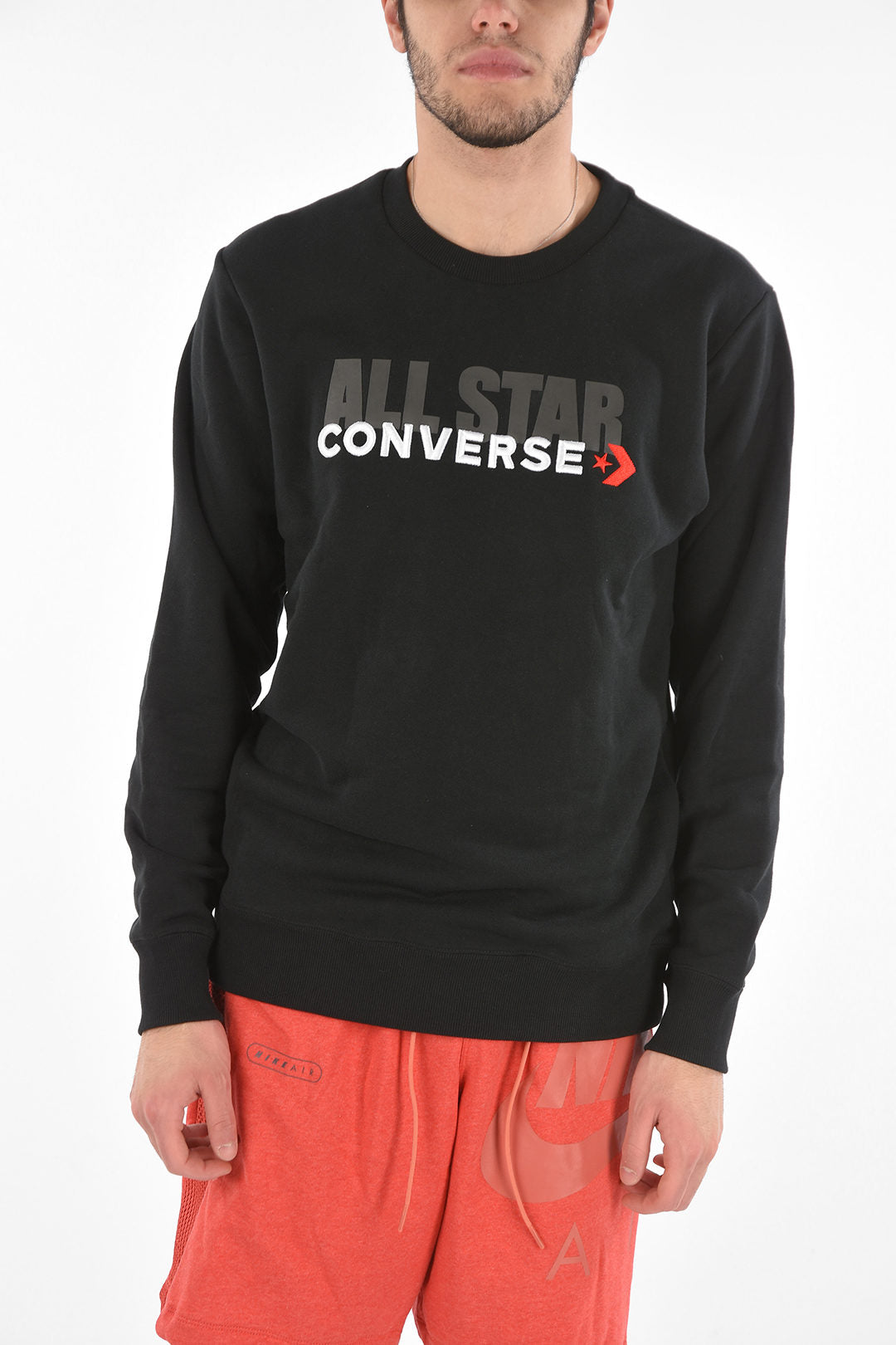 Converse 1500~Crewneck Sweatshirt with Logo Embroidery