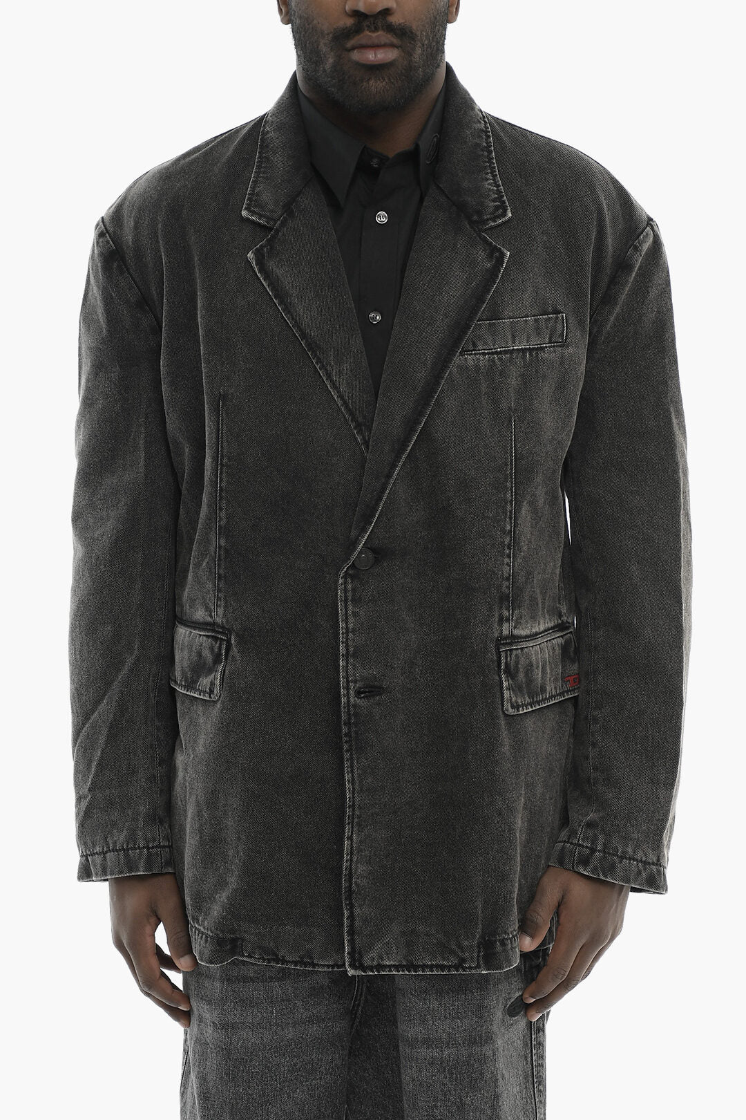 Diesel 1500~Denim Blazer D-BLAZ with Flap Pockets