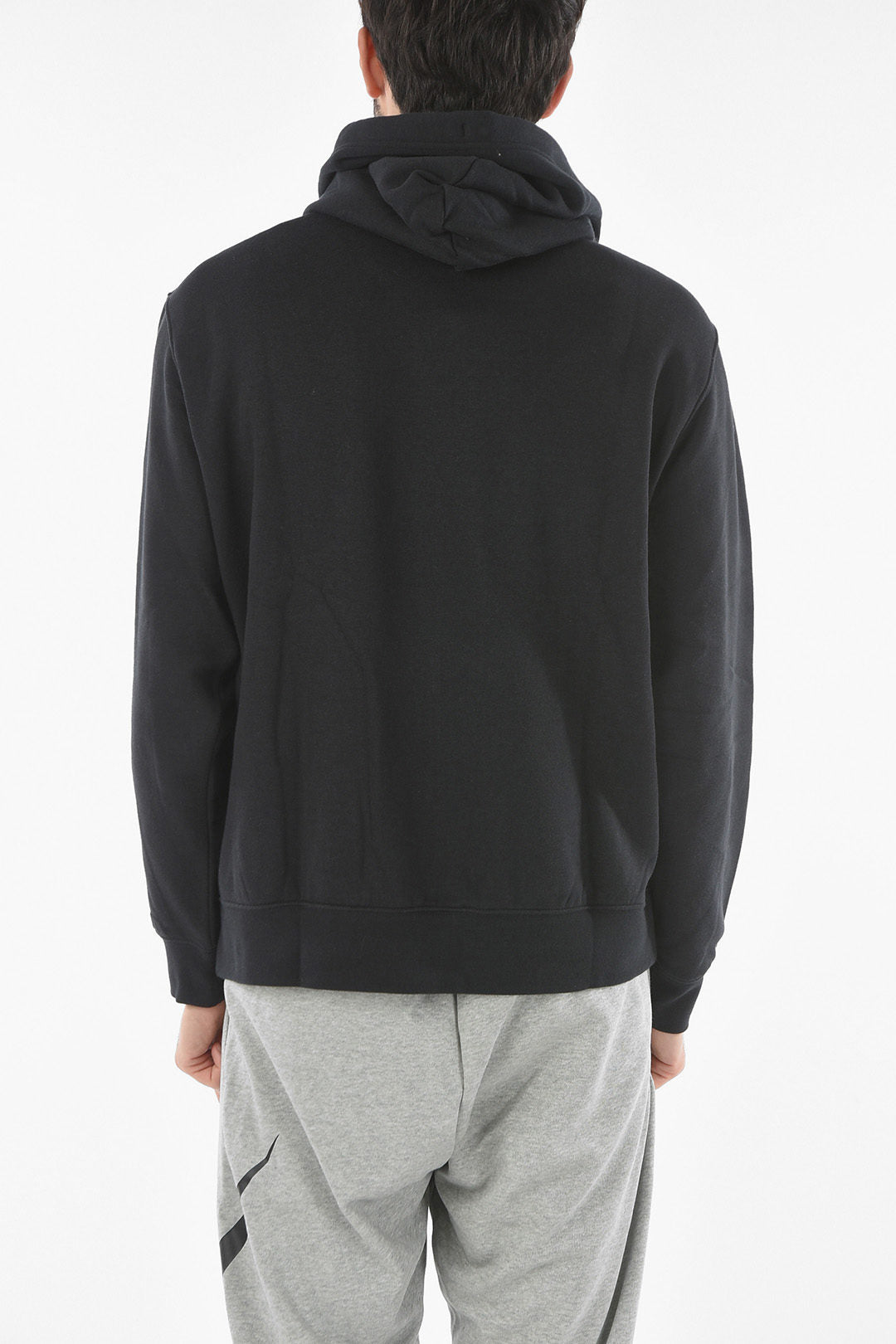 Nike 1500~Hooded Cotton Fleece Sweatshirt with Embroidered Logo, view 2