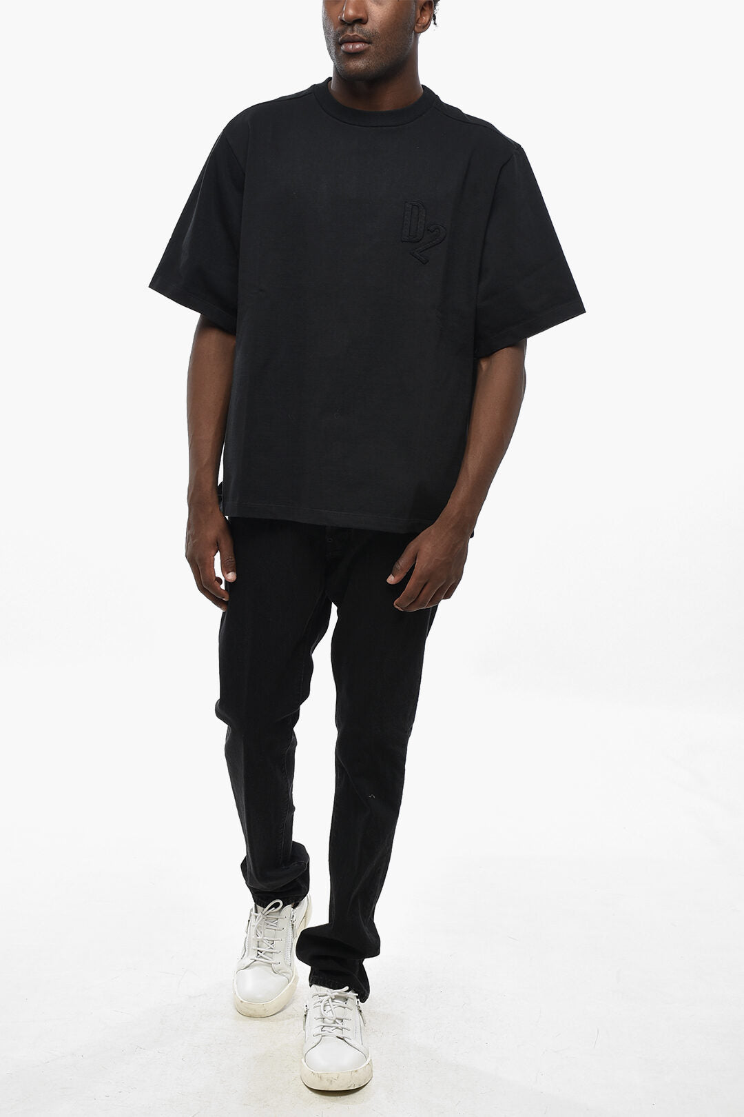 Dsquared2 1500~Loose Fit T-Shirt ADA with Applied Logo, view 2