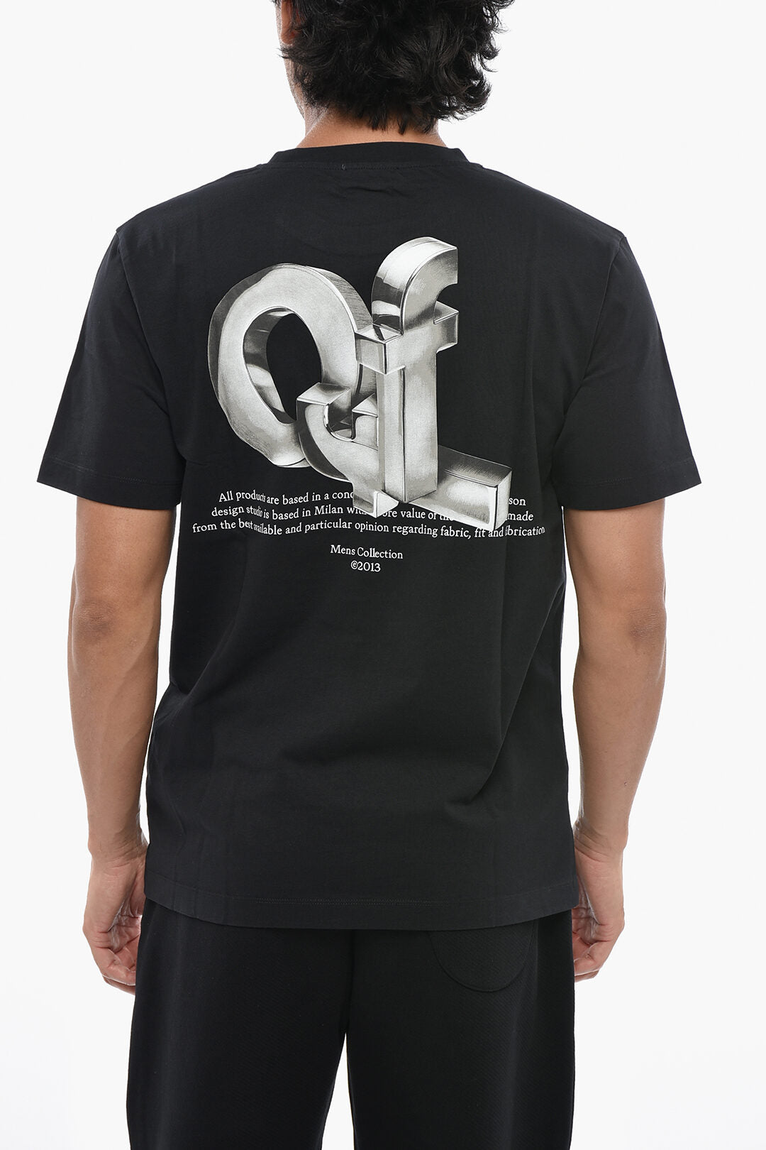 Off-White 1500~Slim Fit Crew Neck Printed T-Shirt