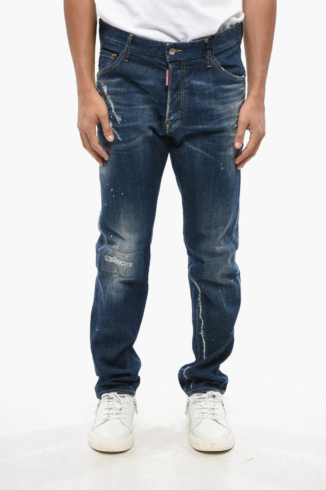 Dsquared2 2405~Denim Stretch Vintage-Effect Jeans COOL GUY 17cm