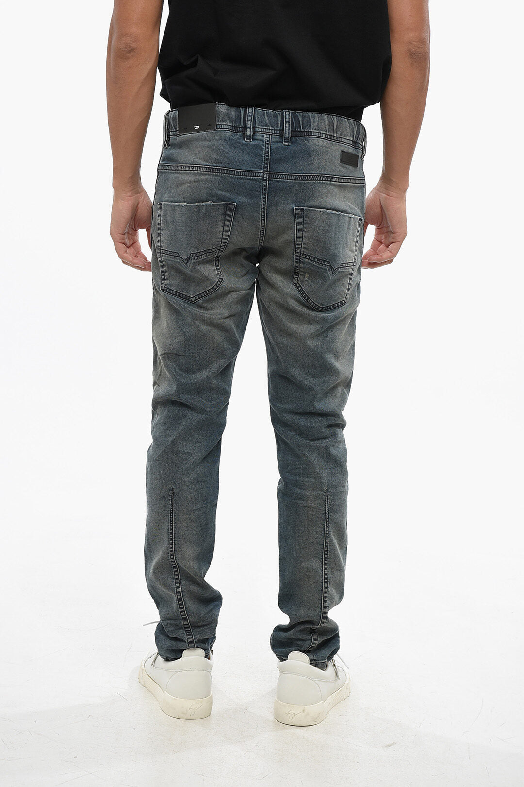 Diesel 2405~JOGGJEANS Stretch Jeans D-KROOLEY with 16cm Drawstring, view 2