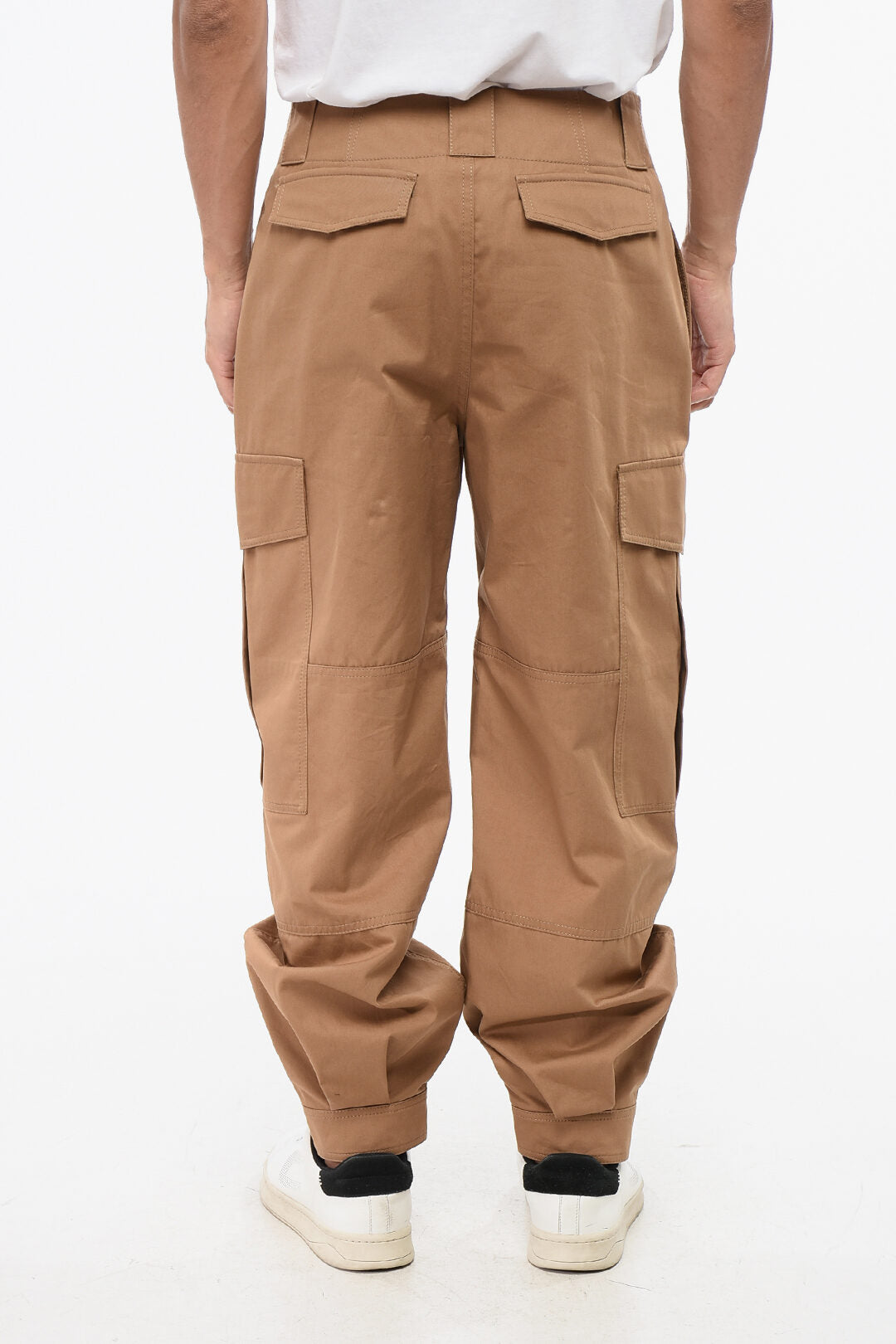 Alexander McQueen 2405~Low-Rise Cargo Trousers with Ankle Buttons, view 2