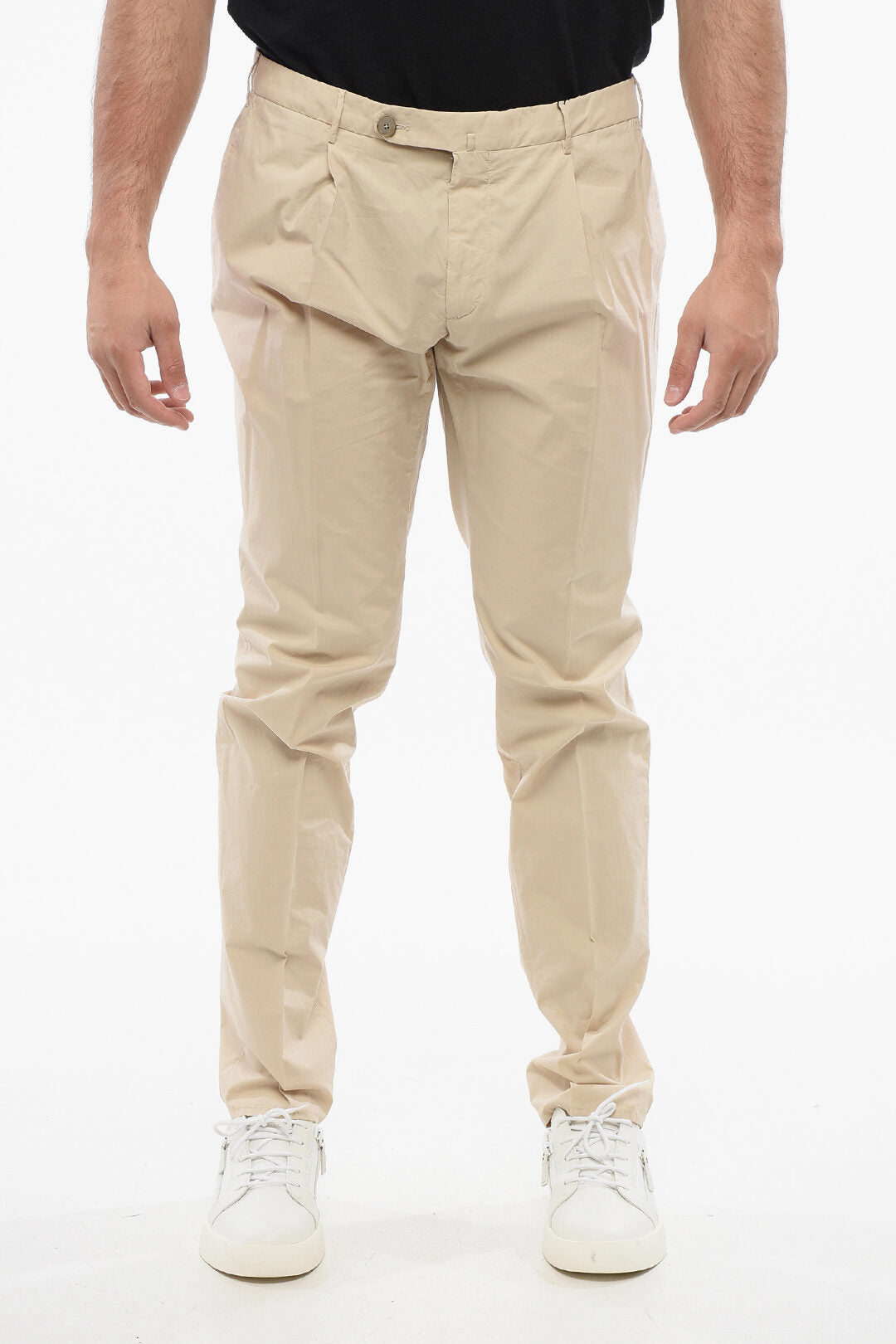 Corneliani 2500~ID Stretch Cotton Chino Pants