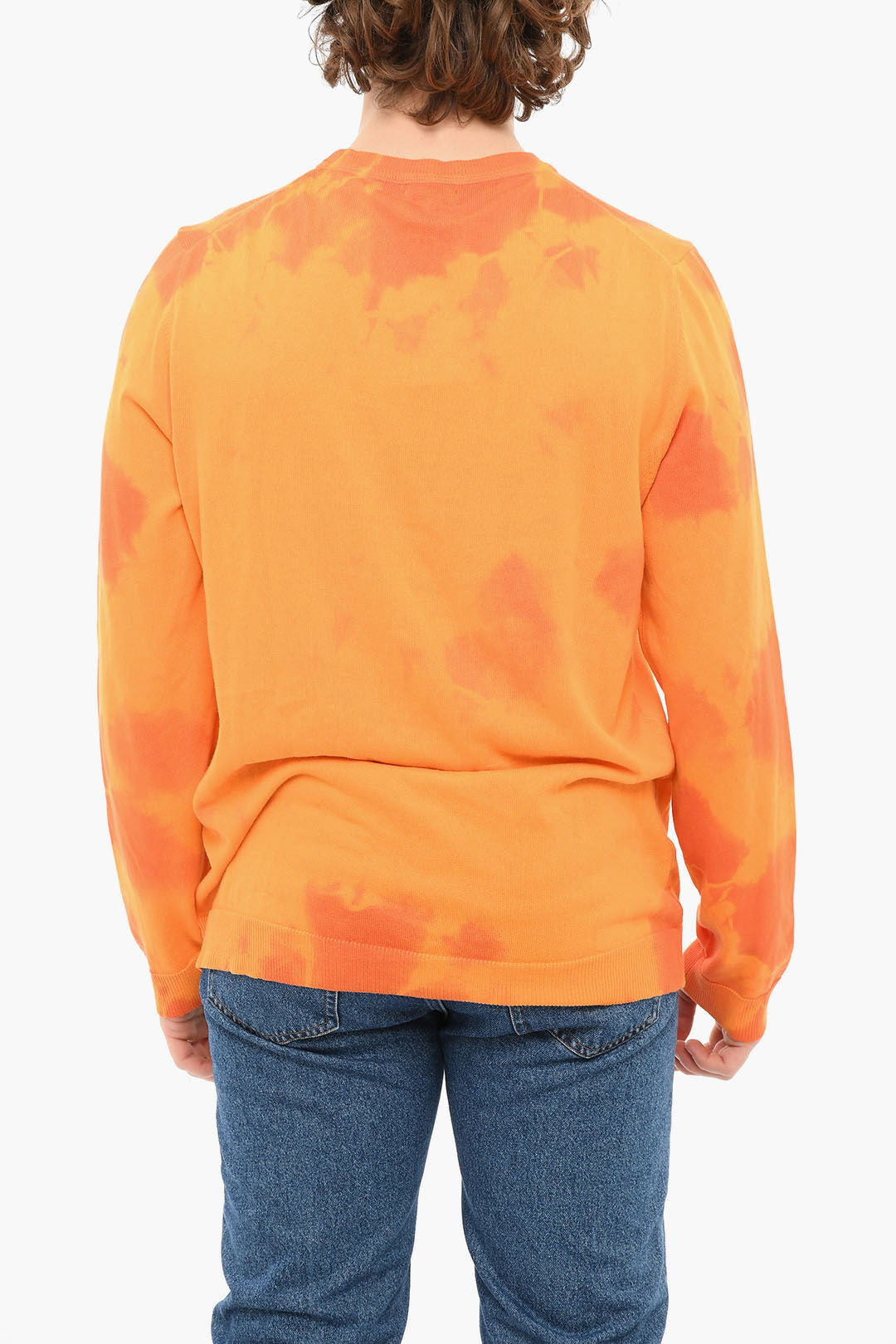 Woolrich 2950~Long-Sleeve Crewneck T-Shirt WAVE With Tie-Dye Print, view 2