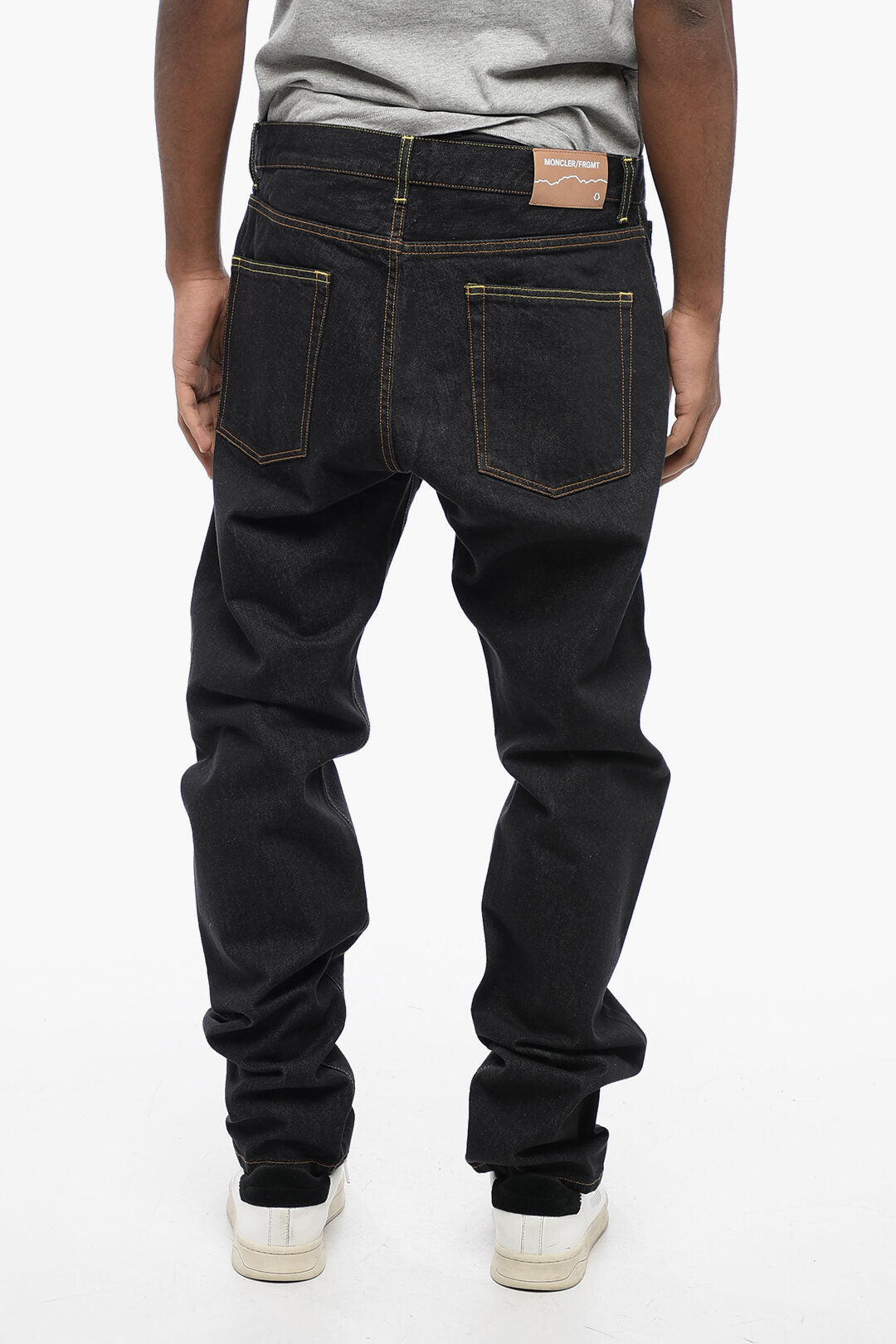 Moncler 3150~FRGMT Regular Fit Ultra Dark Wash Denims 23cm, view 2