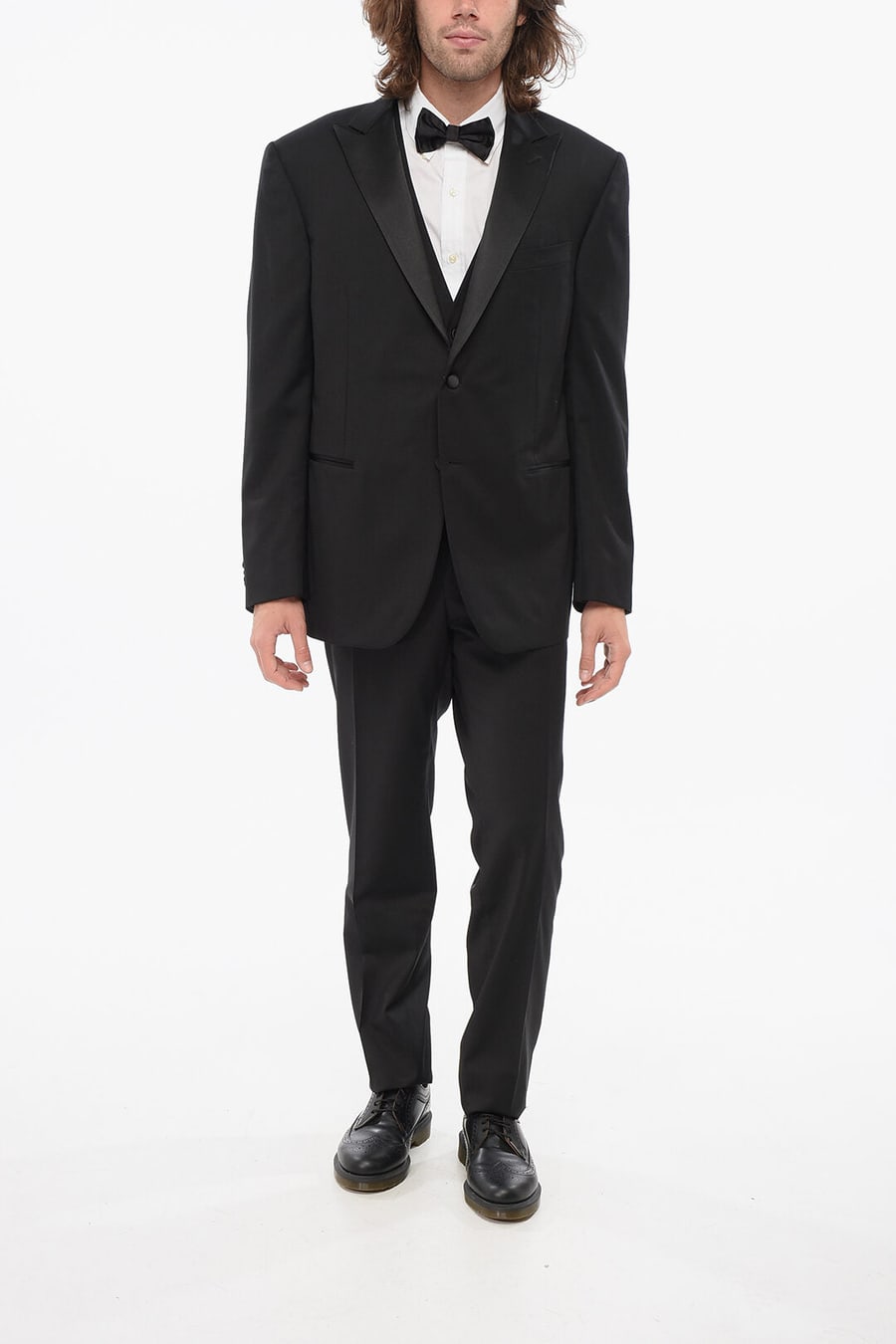 Corneliani 3500~CODE Three-Piece Suit With Peak Lapel