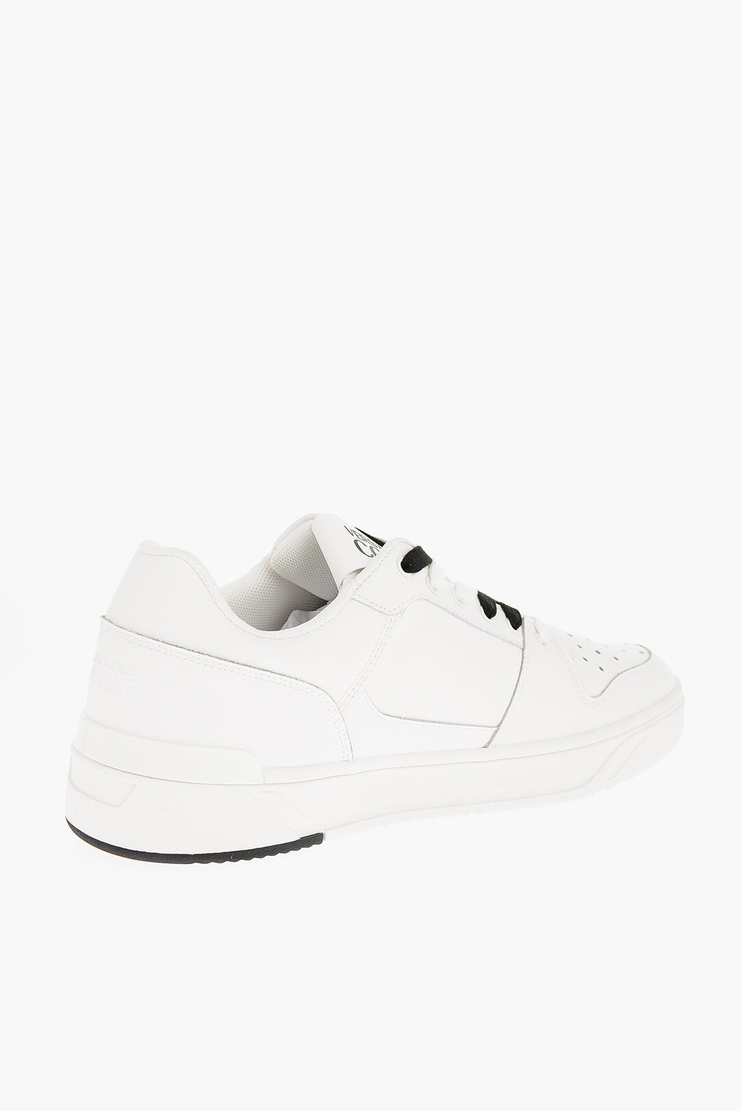 Versace 0405~JEANS COUTURE Low-top Leather Sneakers STARLIGHT with Printed Logo, view 2