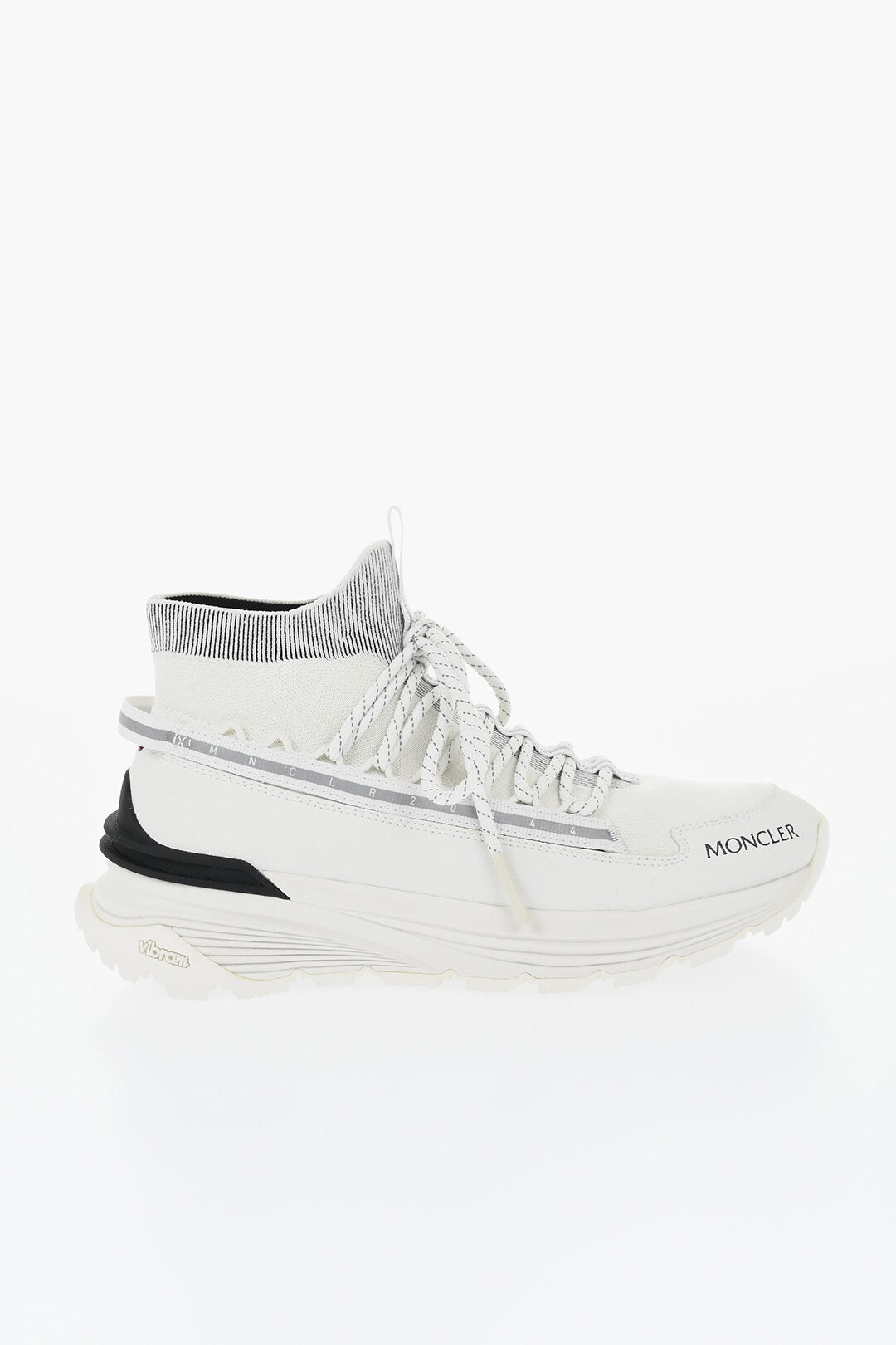 Moncler 0405~Lace-Up Sneakers MONTE RUNNER with Sock Detail