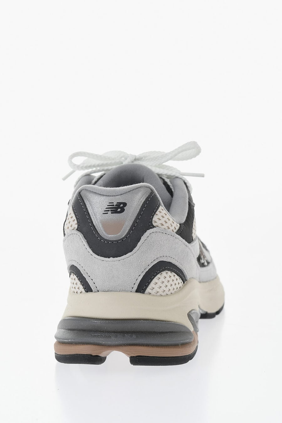 New Balance 0470~Low-Top Color-Block Suede and Mesh Sneakers, view 2