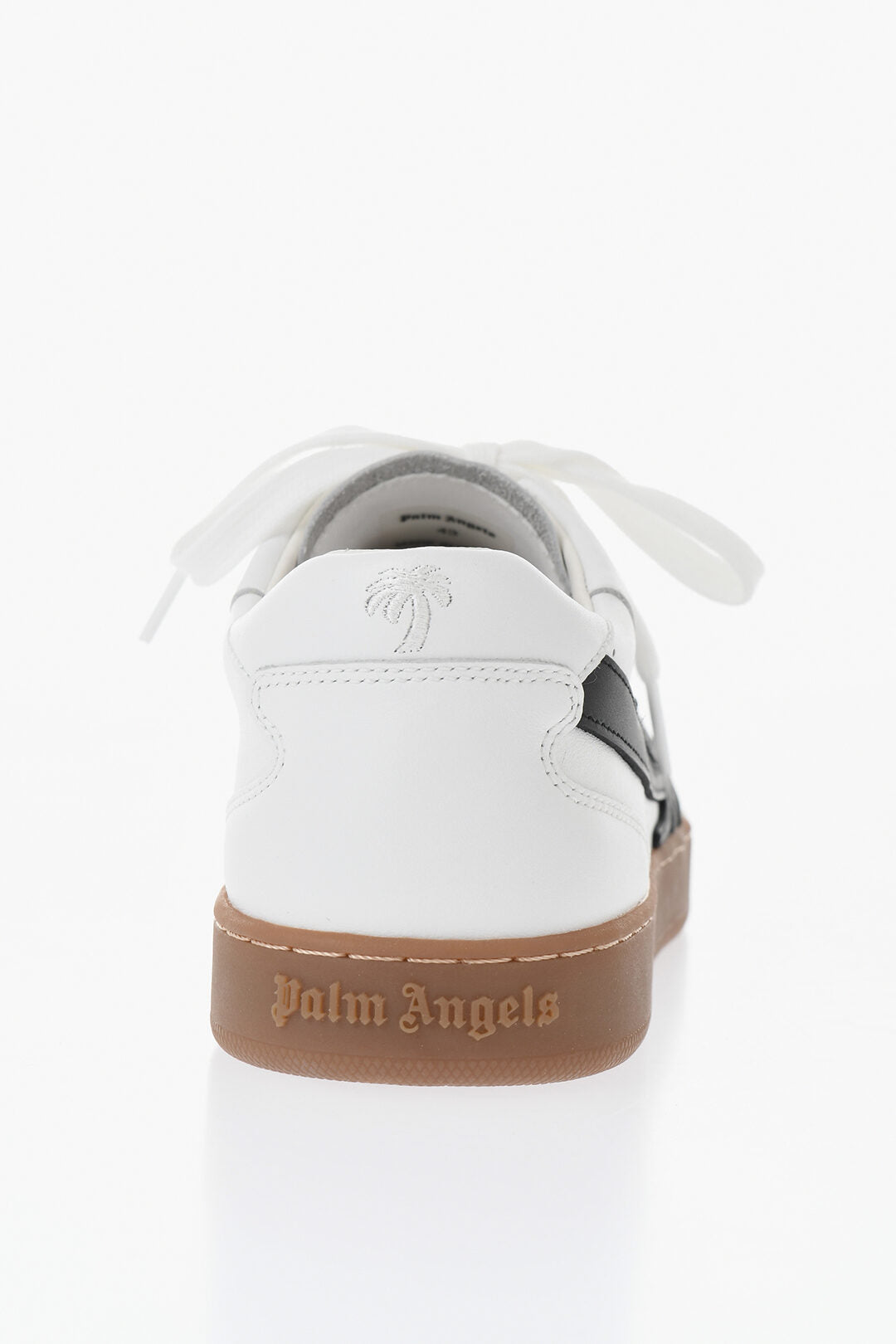 Palm Angels 0550~Low Leather and Suede Sneakers With Embossed Monogram, view 2