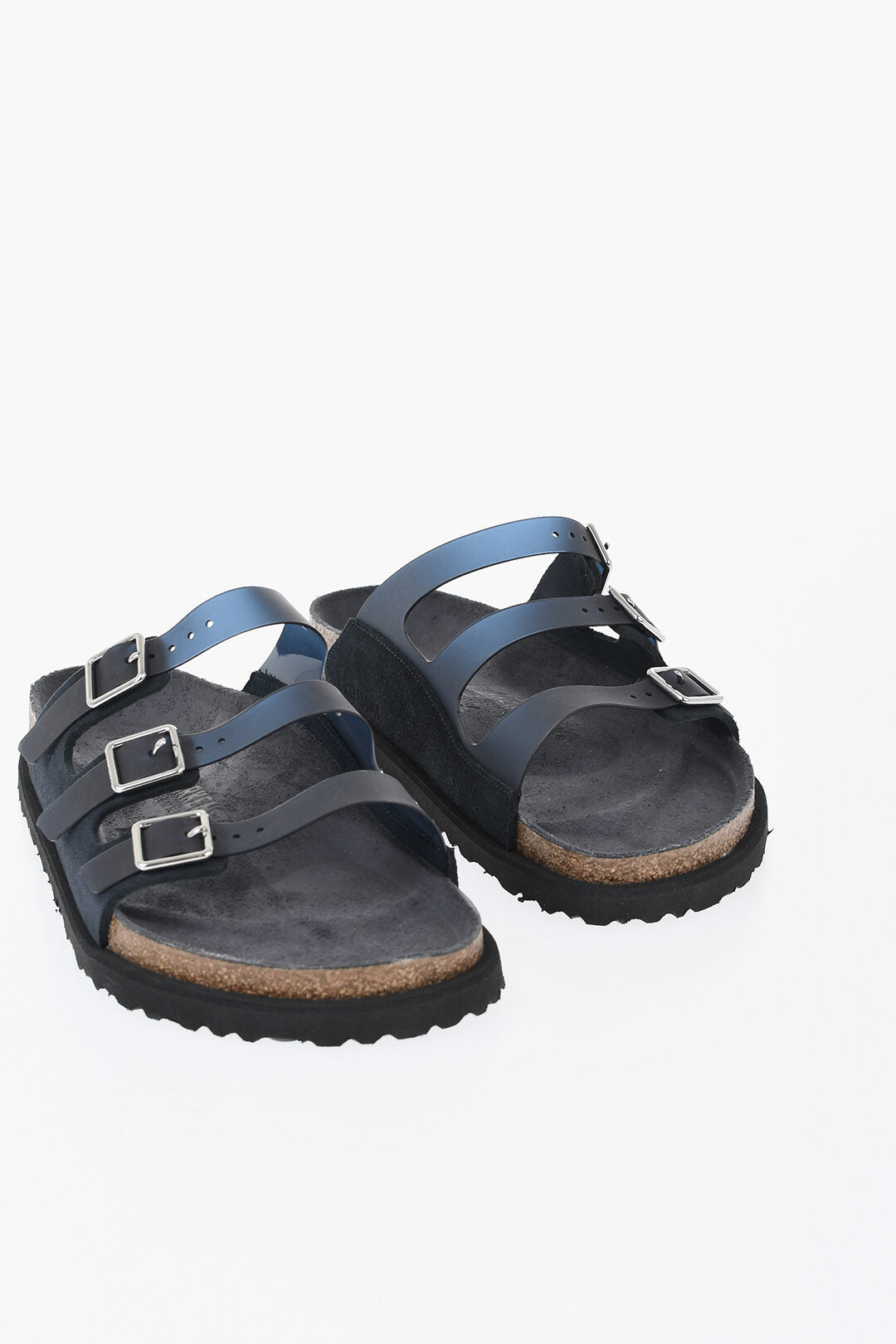Birkenstock 0550~Vegan Leather Sandals FLORIDA With 3 Buckles