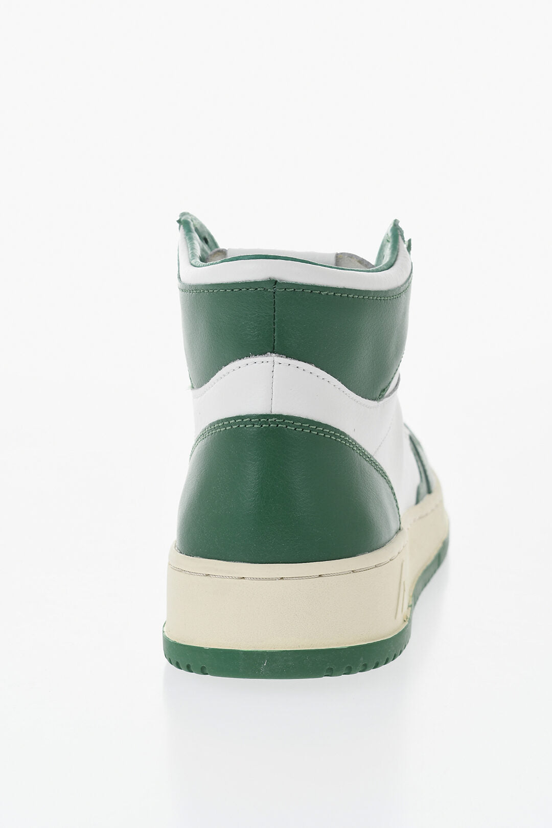 Autry 0850~High-Top Bicolor Leather Sneakers, view 2