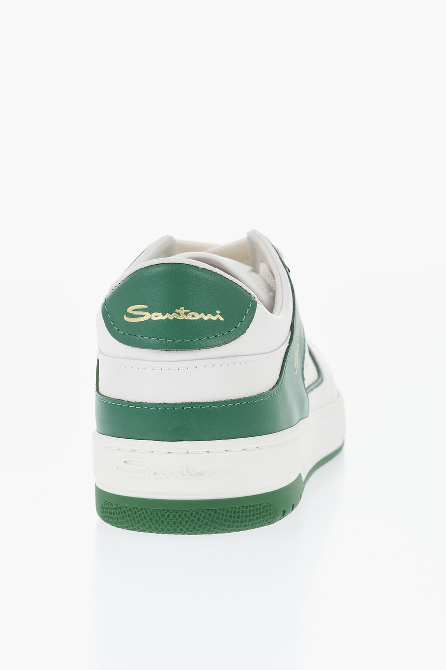 Santoni 0850~Leather Sneakers AIR With Contrast Details, view 2