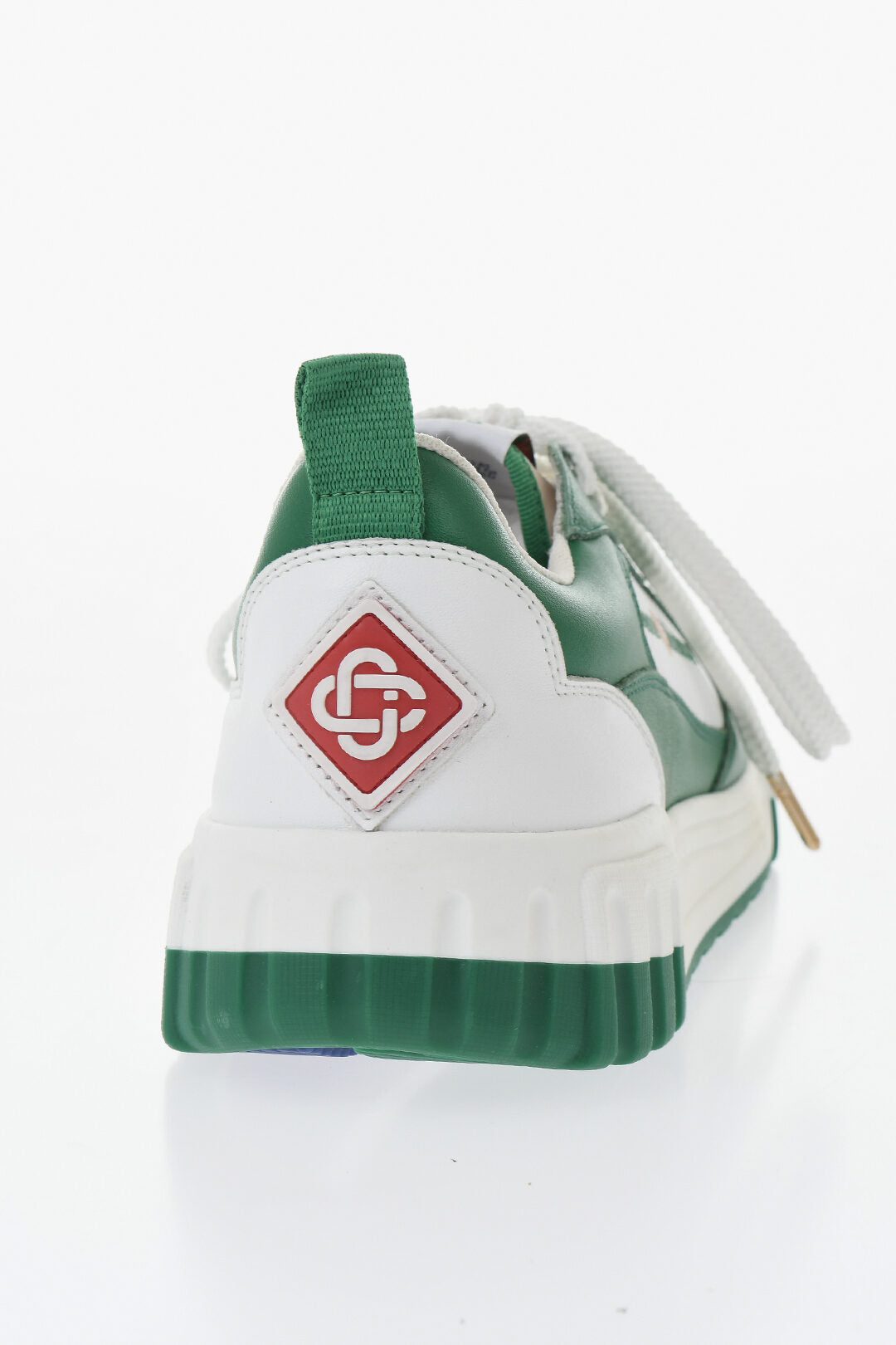 Casablanca 0850~Two-Tone Leather Low-Top Sneakers, view 2