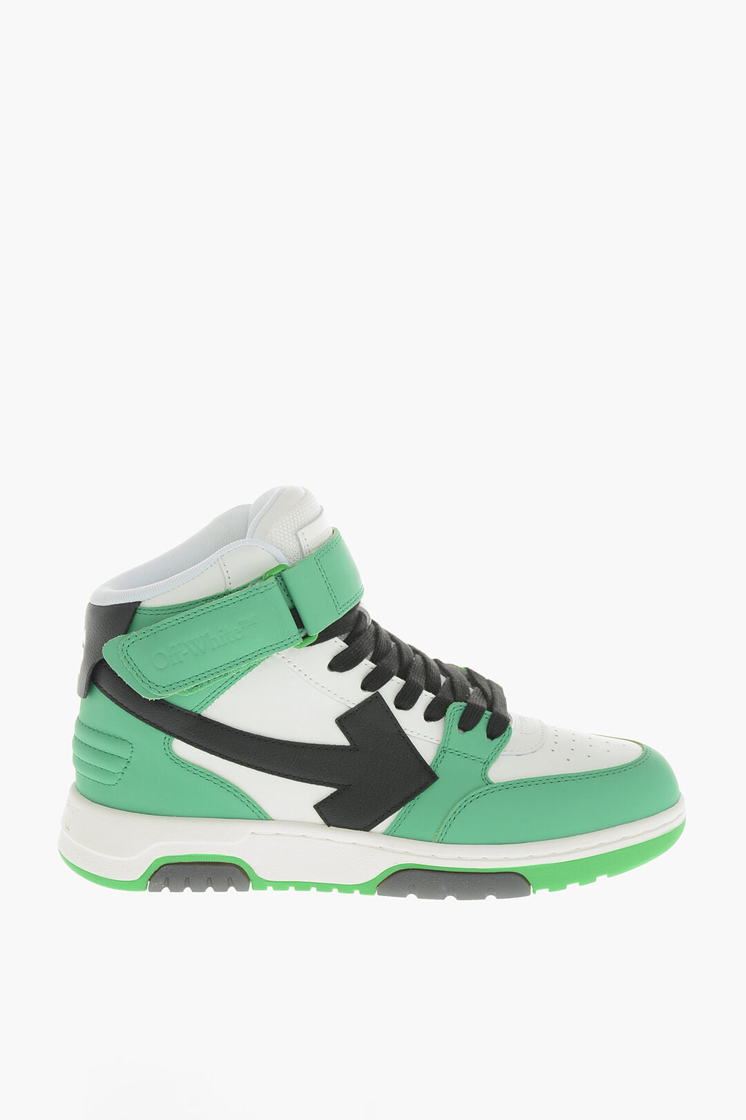 Off-White 1250~High-Top OUT OF OFFICE Color-Block Leather Sneakers