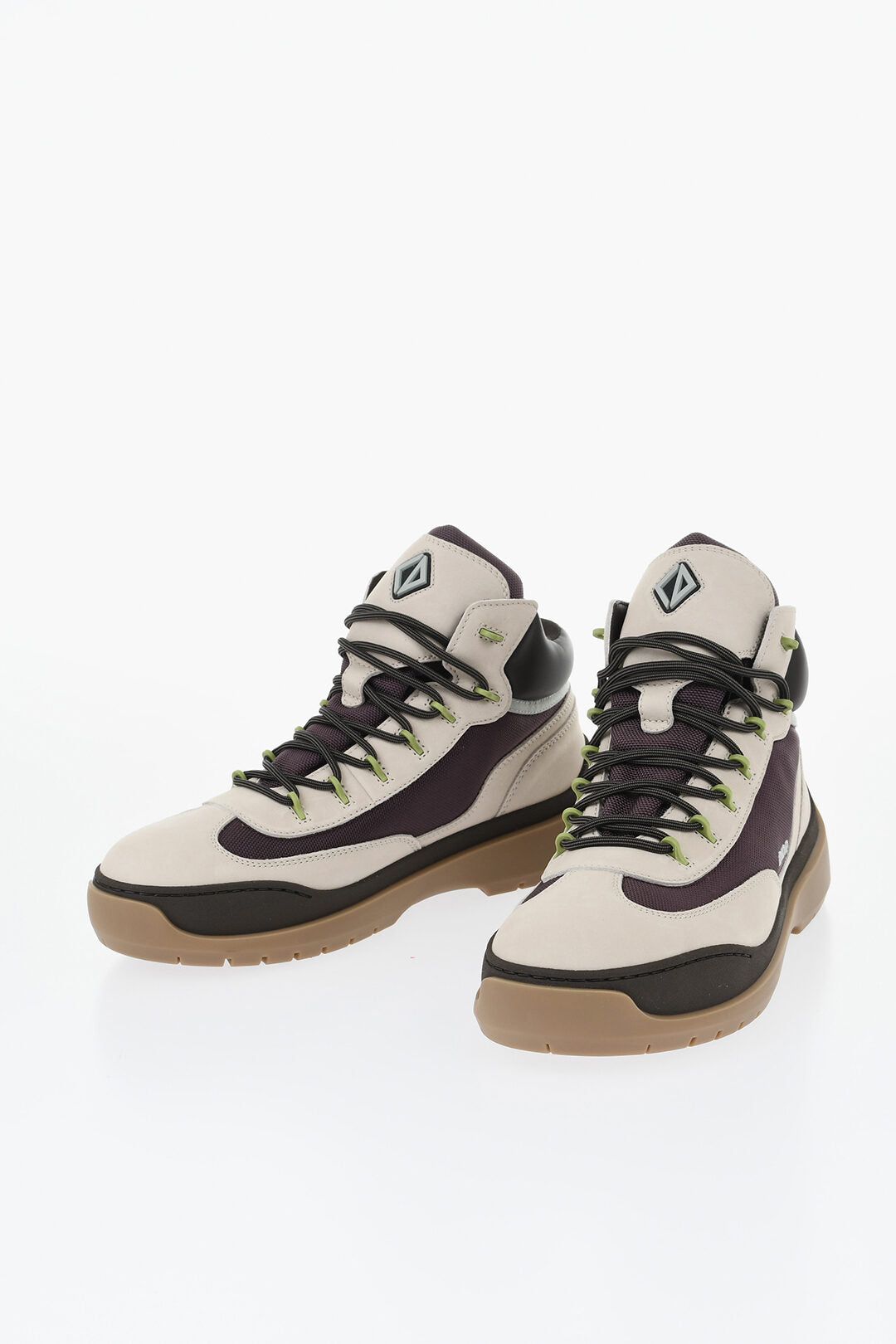 Dior 1250~Technical Fabric and Leather Ankle Boots HIKING