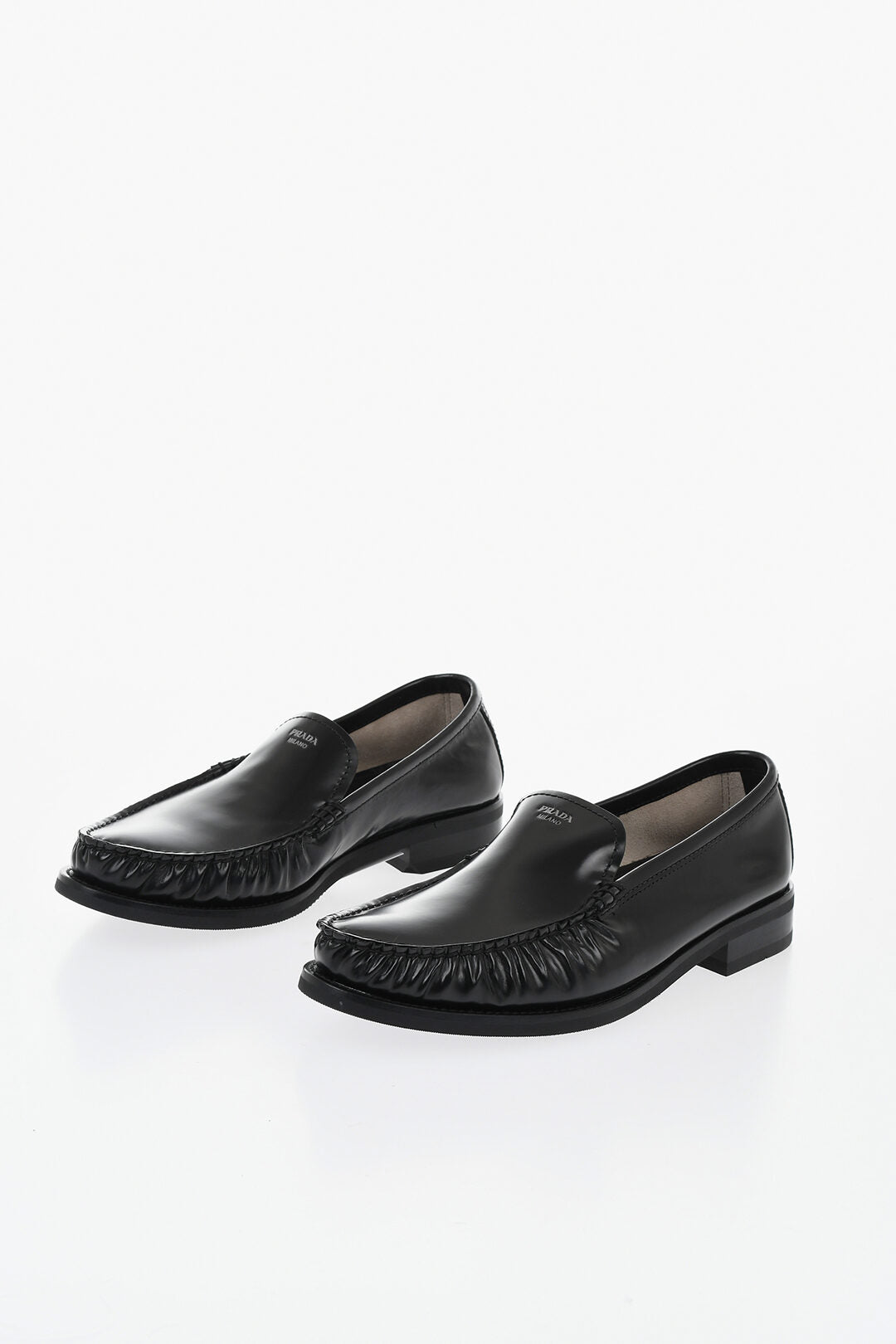 Prada 1500~Brushed Leather Loafers