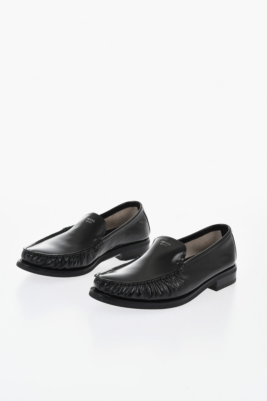 Prada 1500~Brushed Leather Loafers