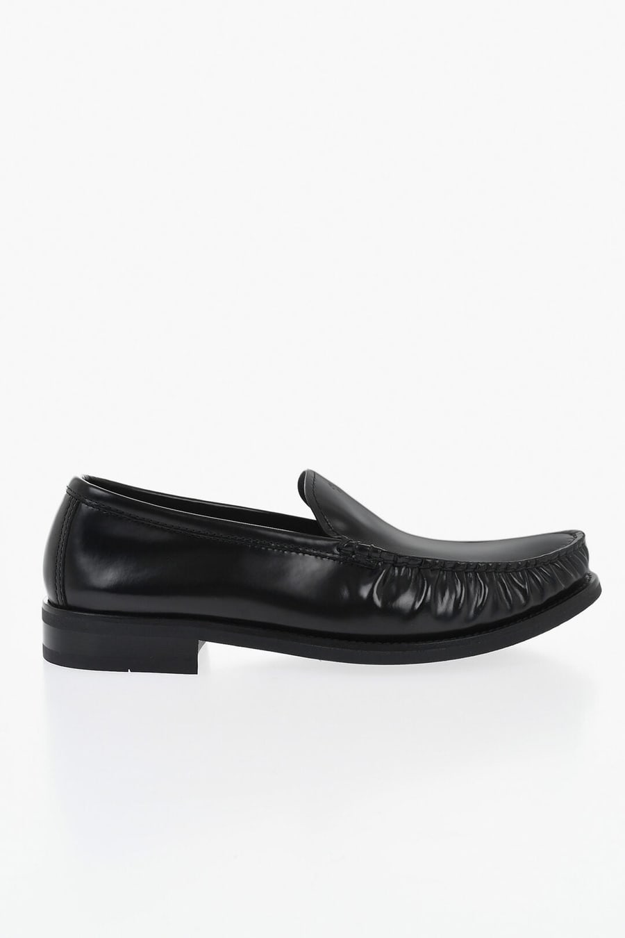 Prada 1500~Brushed Leather Loafers, view 3