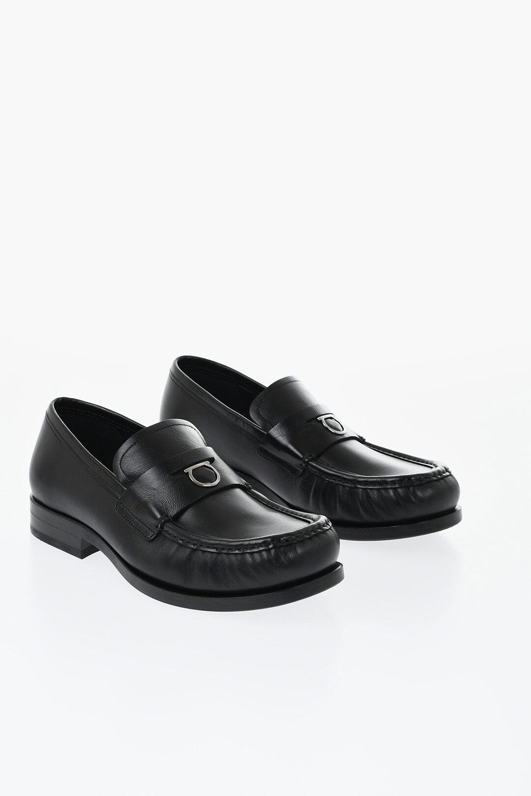 Ferragamo 1500~Brushed Leather Penny Loafers DELMO