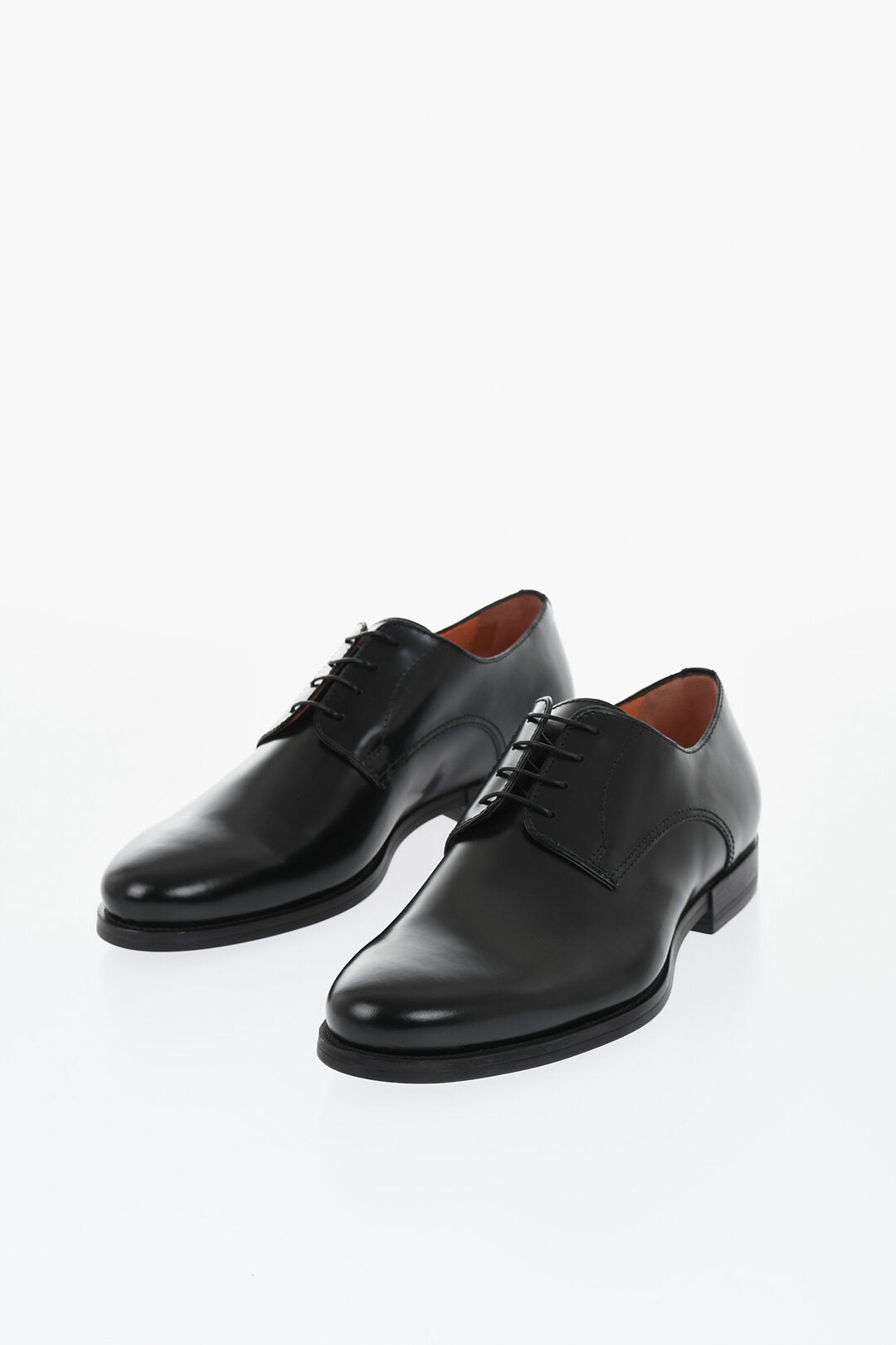 Santoni 1500~Leather Derby Shoes FAIZAN with Rubber Sole