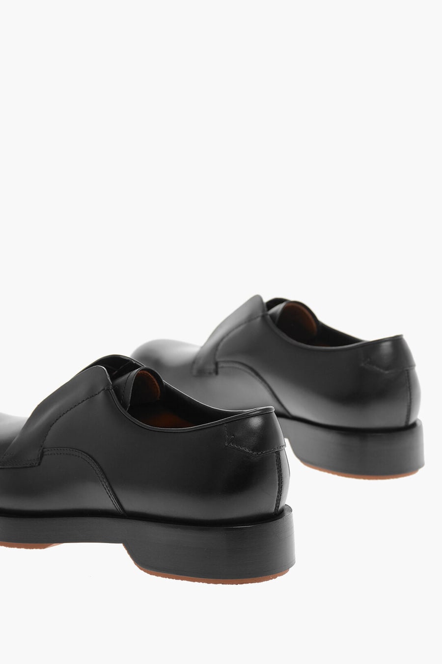 Ermenegildo Zegna 1500~Leather Derby Shoes UDINE with Elastic Insert