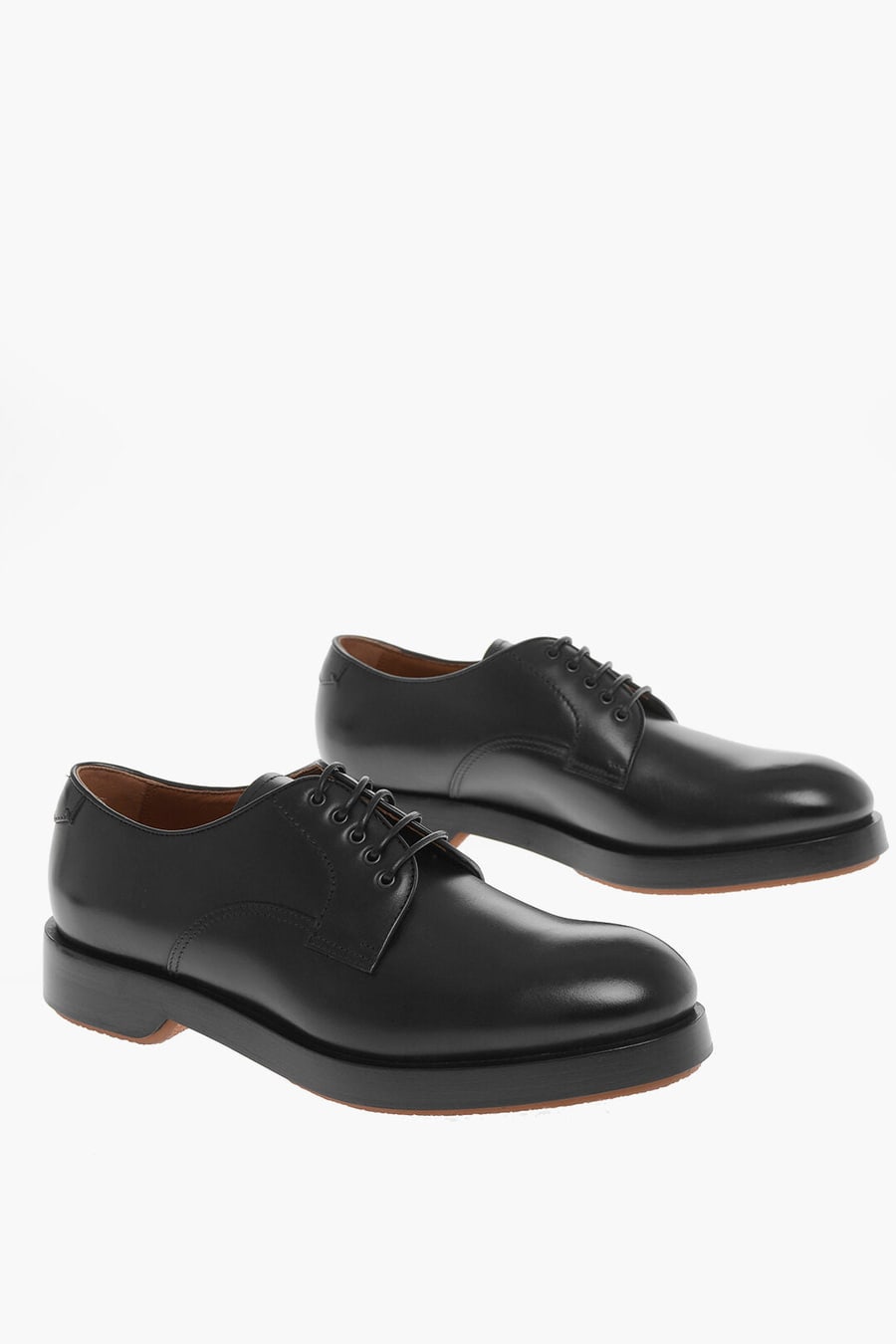 Ermenegildo Zegna 1500~Leather Derby Shoes UDINE with Platform Sole