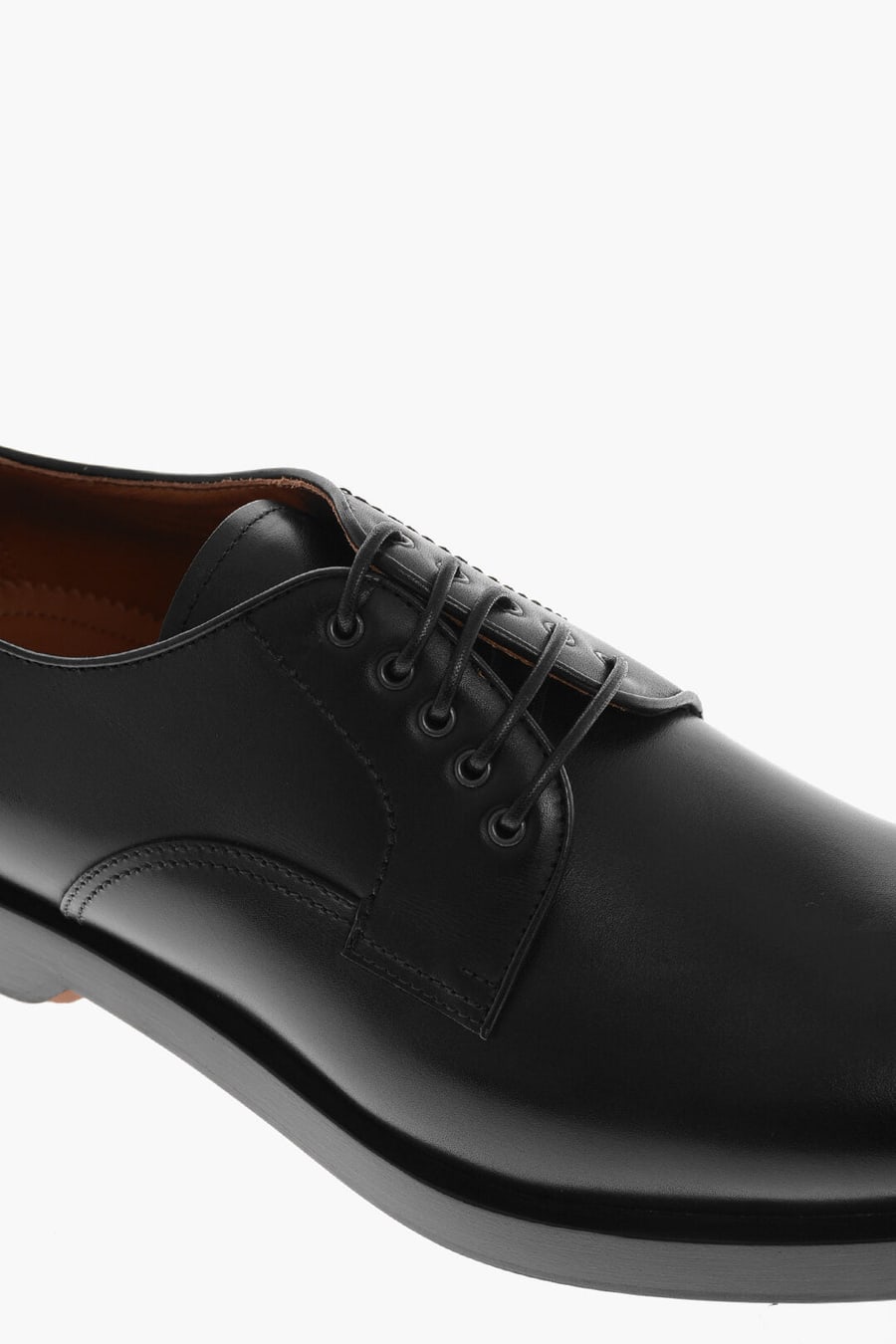Ermenegildo Zegna 1500~Leather Derby Shoes UDINE with Platform Sole, view 4