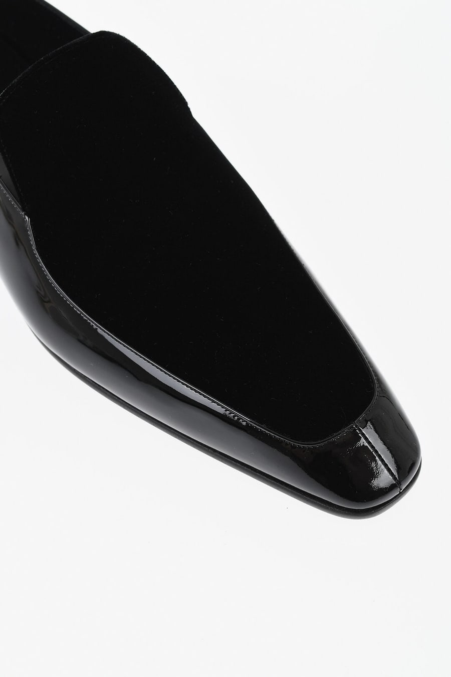 Saint Laurent 0010~Patent Leather Loafers GABRIEL With Velour Insert, view 4