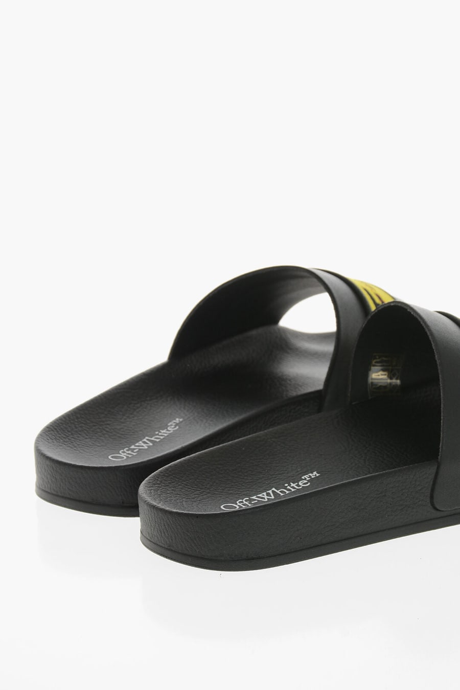 Off-White 1500~Rubber Slides with Branded Technical Webbing Strap, view 2