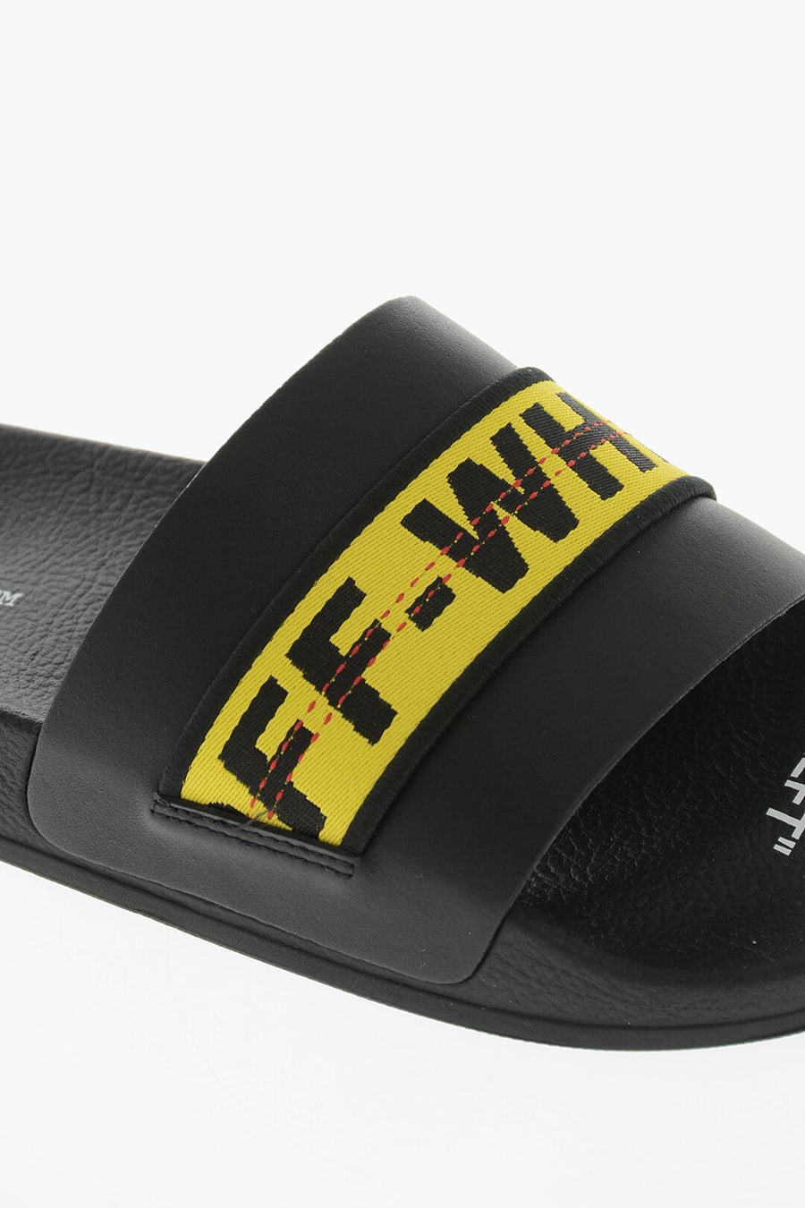 Off-White 1500~Rubber Slides with Branded Technical Webbing Strap, view 4