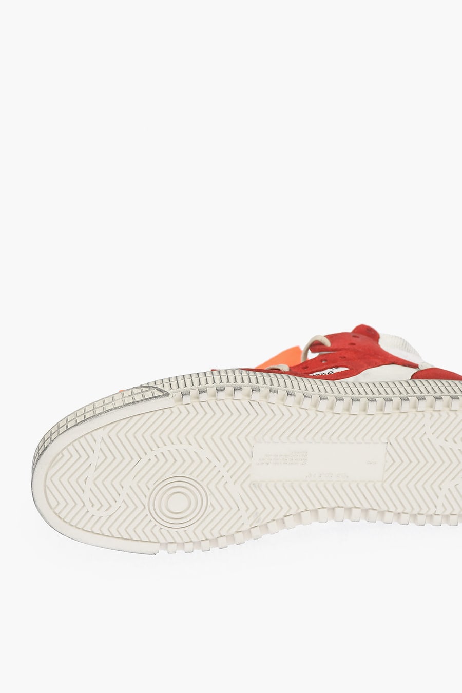 Off-White 3270~High-top 3.0 OFF COURT Leather and Fabric Sneakers with contrast details, view 5