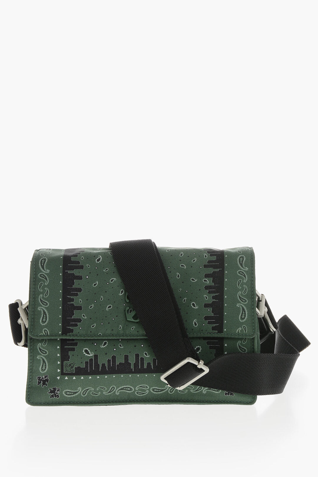 Off-White 0850~Bandana-Print Fabric Shoulder Bag SOFT JITNEY 1.4