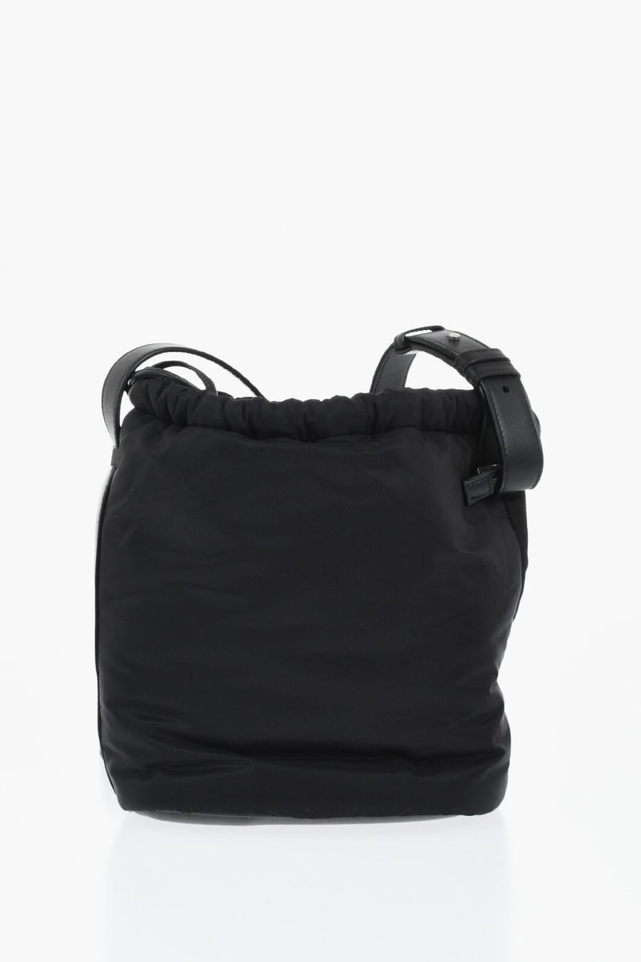 Saint Laurent 0065~Nylon Bucket Bag with Embossed Logo and Coin Pouch, view 2