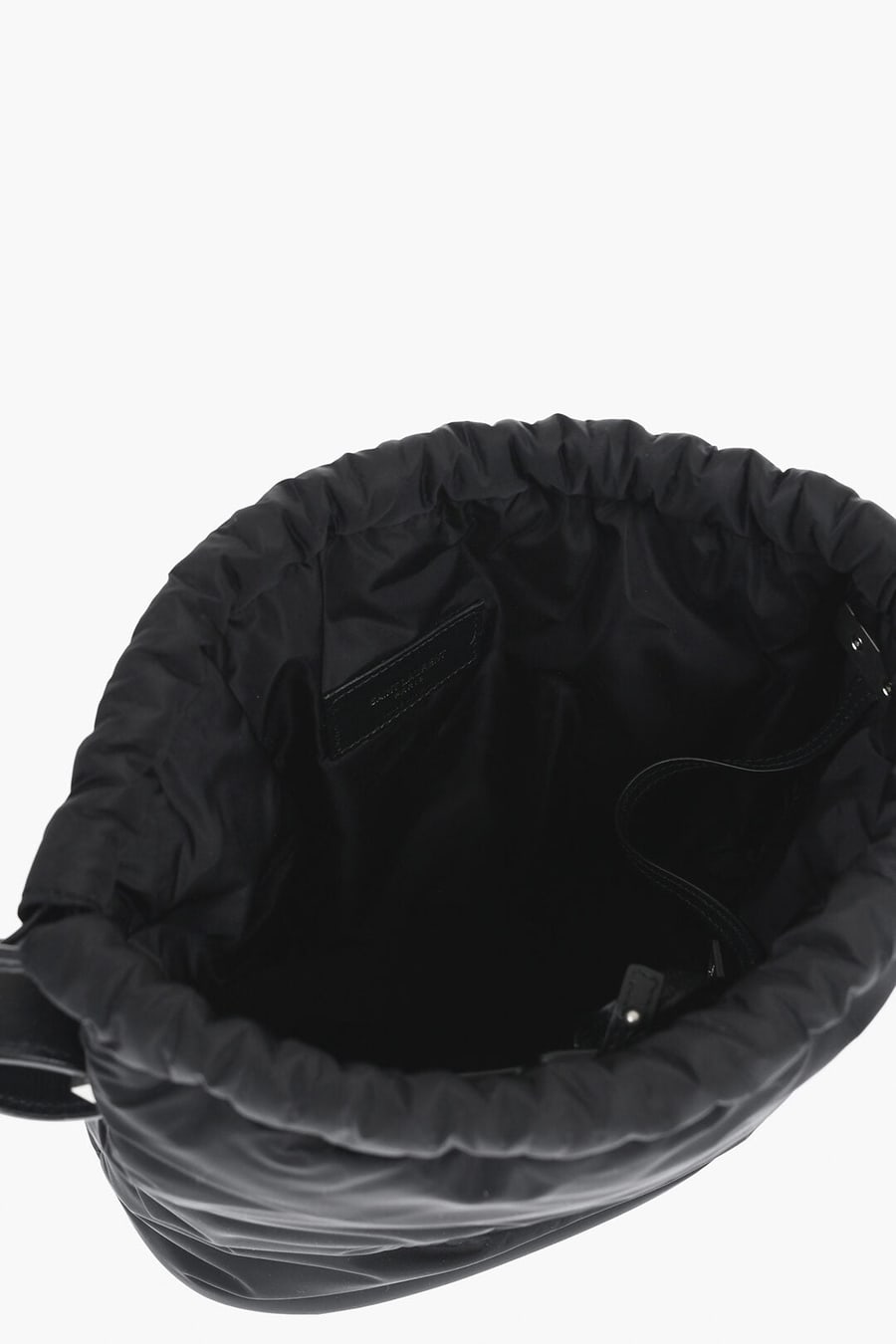 Saint Laurent 0065~Nylon Bucket Bag with Embossed Logo and Coin Pouch, view 5