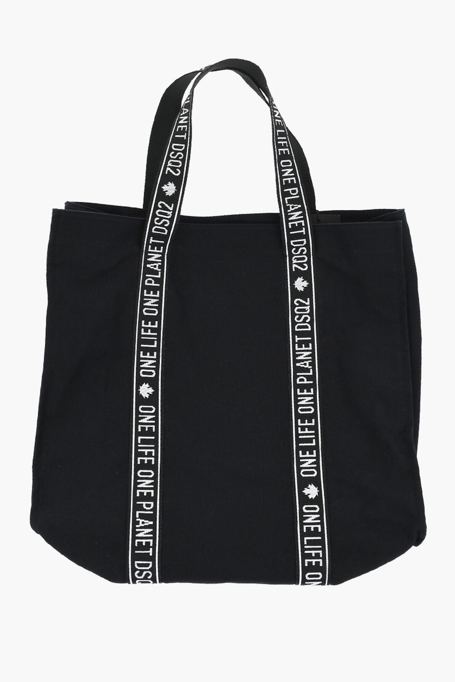 Dsquared2 1500~ONE LIFE ONE PLANET Organic Cotton Tote Bag with Logo Details