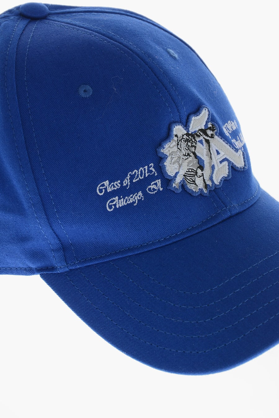 Off-White 0405~Solid-Color Baseball Cap with Contrast Embroidery, view 2
