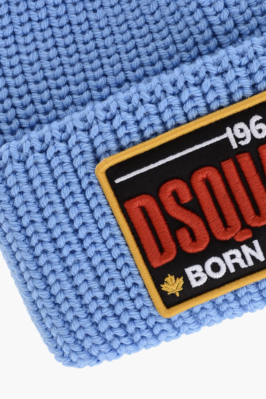 Dsquared2 0750~Wool Beanie With Embroidered Patch, view 2