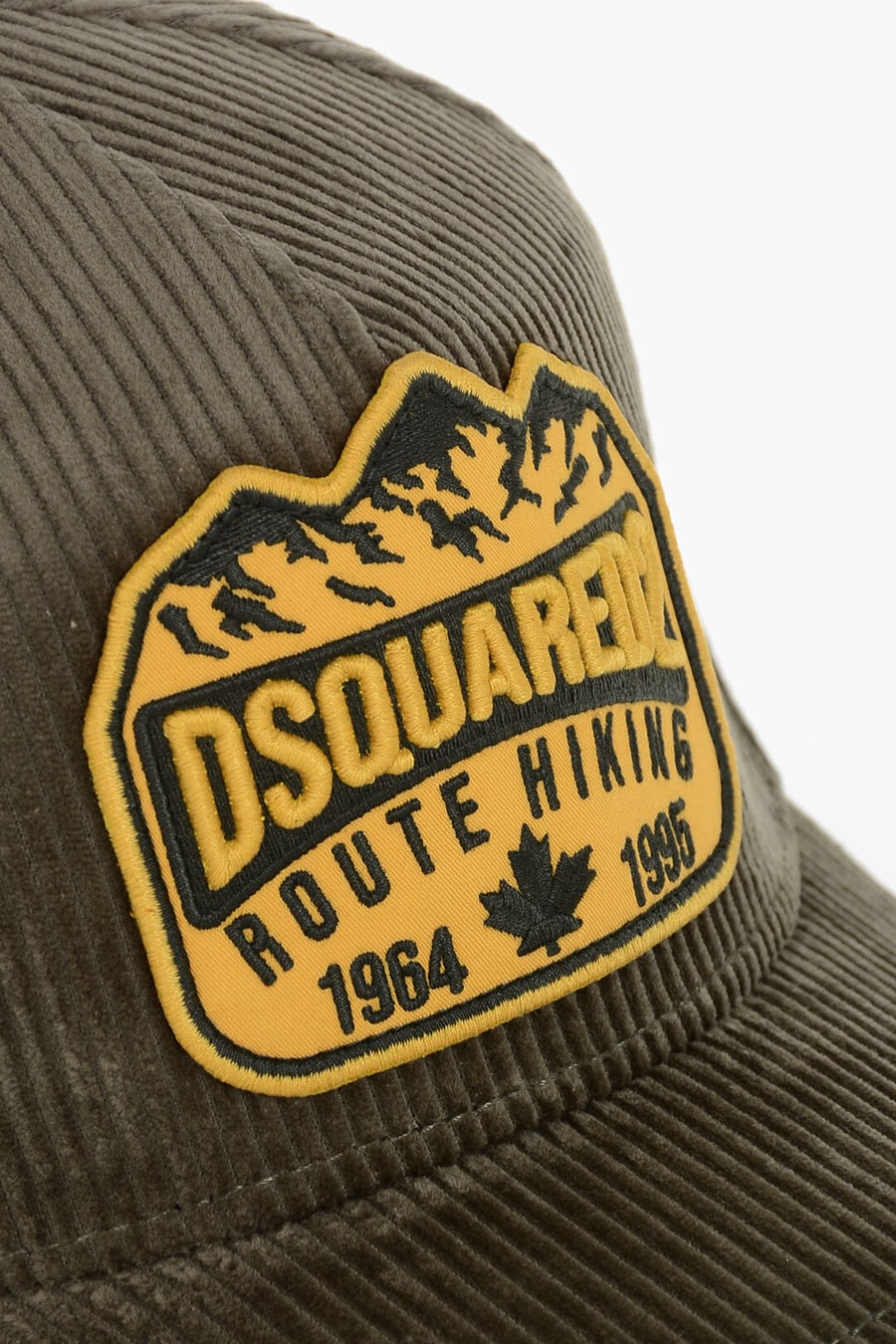 Dsquared2 0800~Ribbed Velour Baseball Cap with Embroidered Patch, view 2