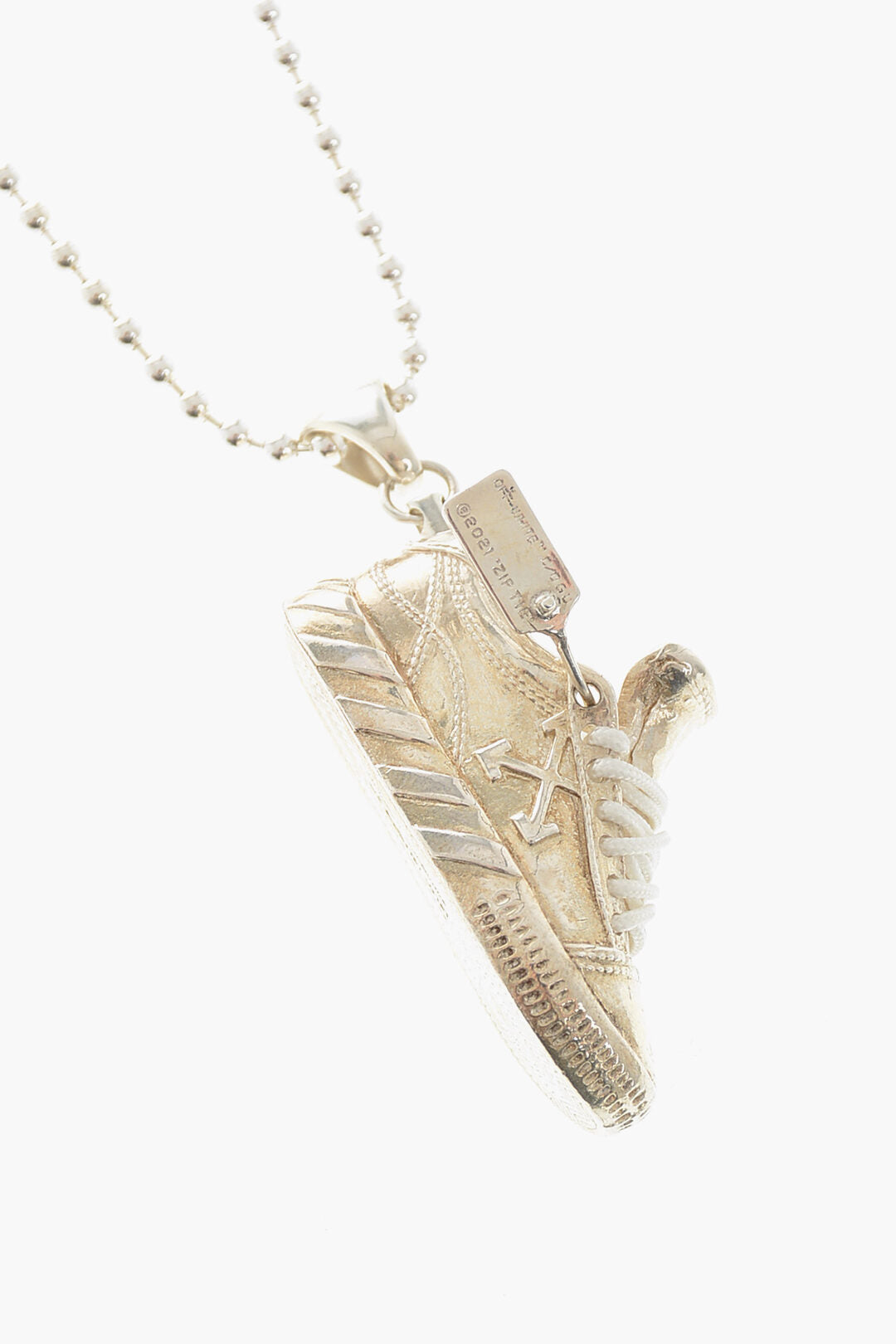 Off-White 1050~GABRIEL URIST Sterling Silver Necklace With Sneaker-Shaped Pendant, view 2