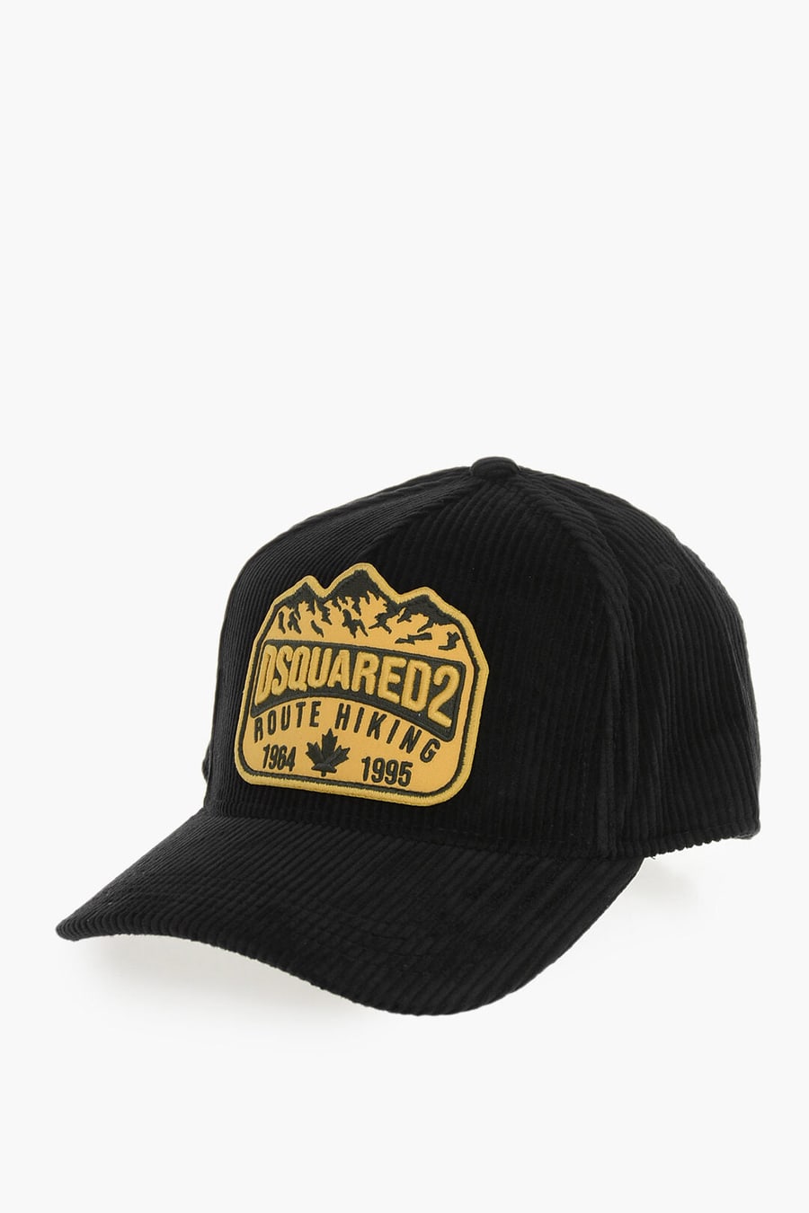 Dsquared2 1500~Ribbed Velour Baseball Cap with Embroidered Patch