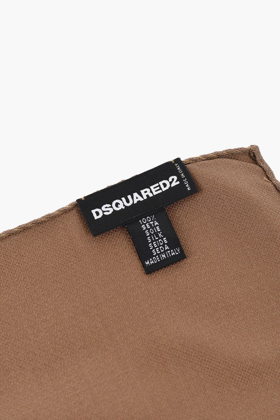 Dsquared2 2405~Solid-Color Silk Pocket Square, view 3