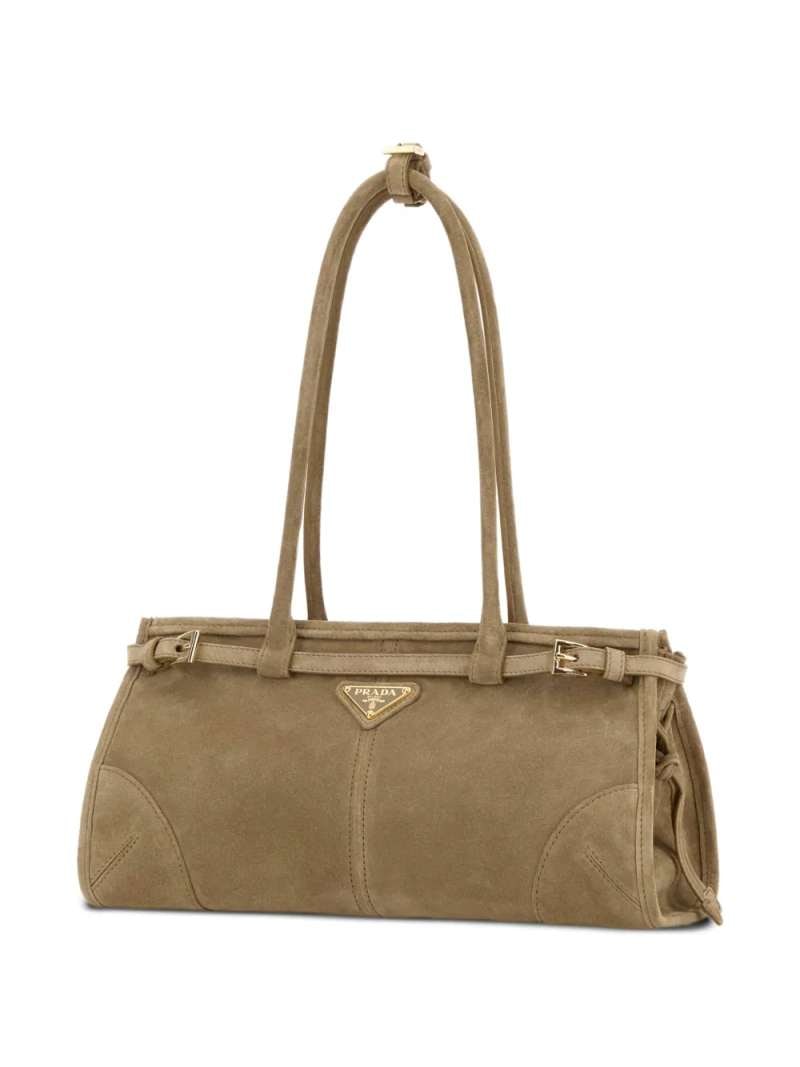 Prada Bonnie Suede Handbag, view 4