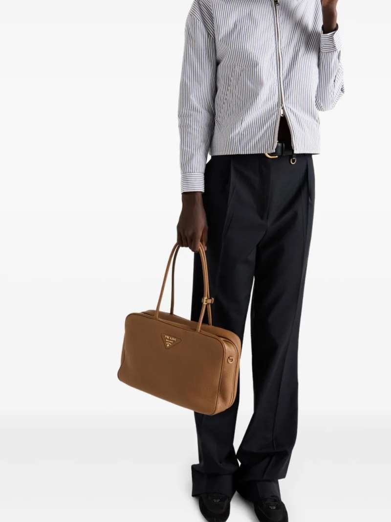 Prada Leather Top-Handle Bag, view 7
