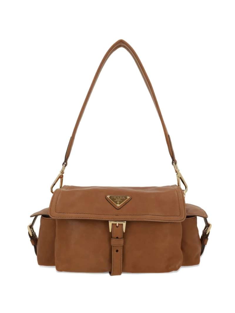 Prada Explore Nappa Leather Shoulder Bag With Flap