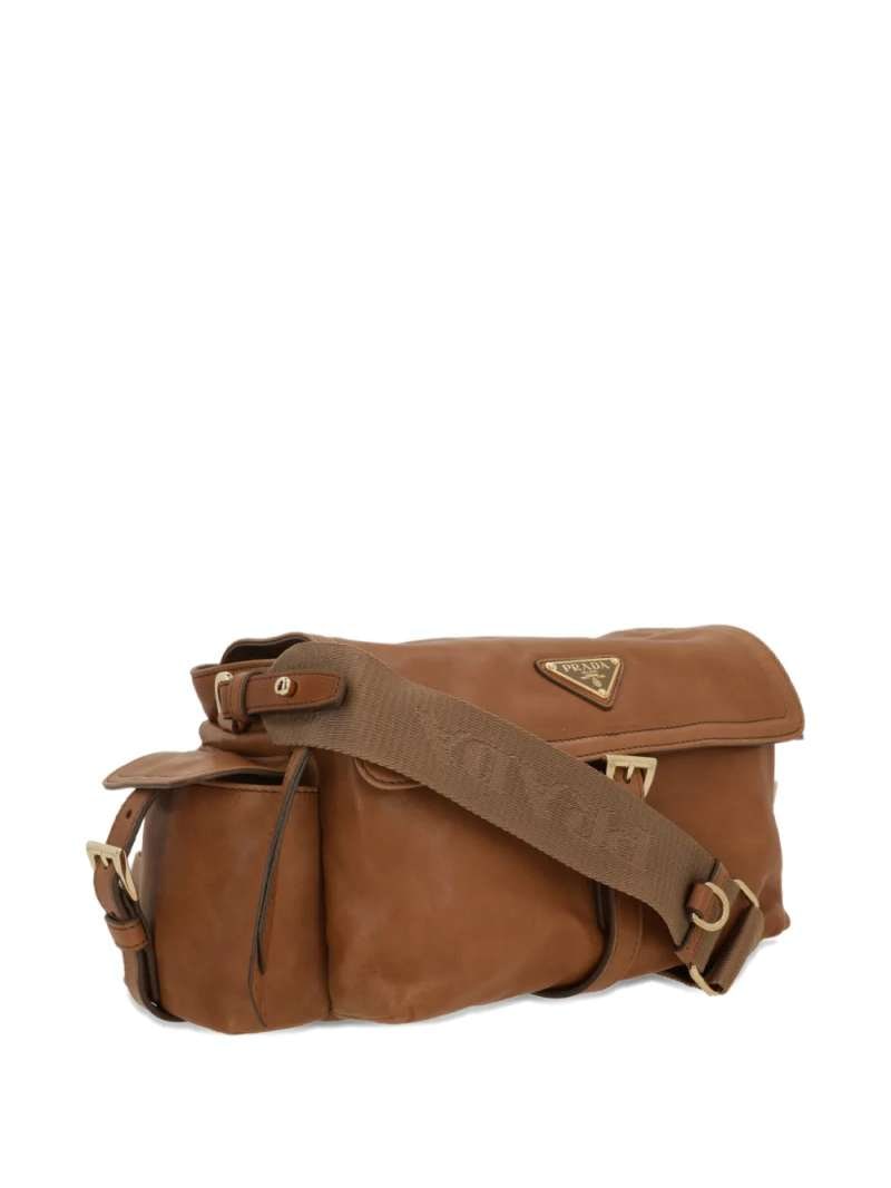 Prada Explore Nappa Leather Shoulder Bag With Flap, view 5
