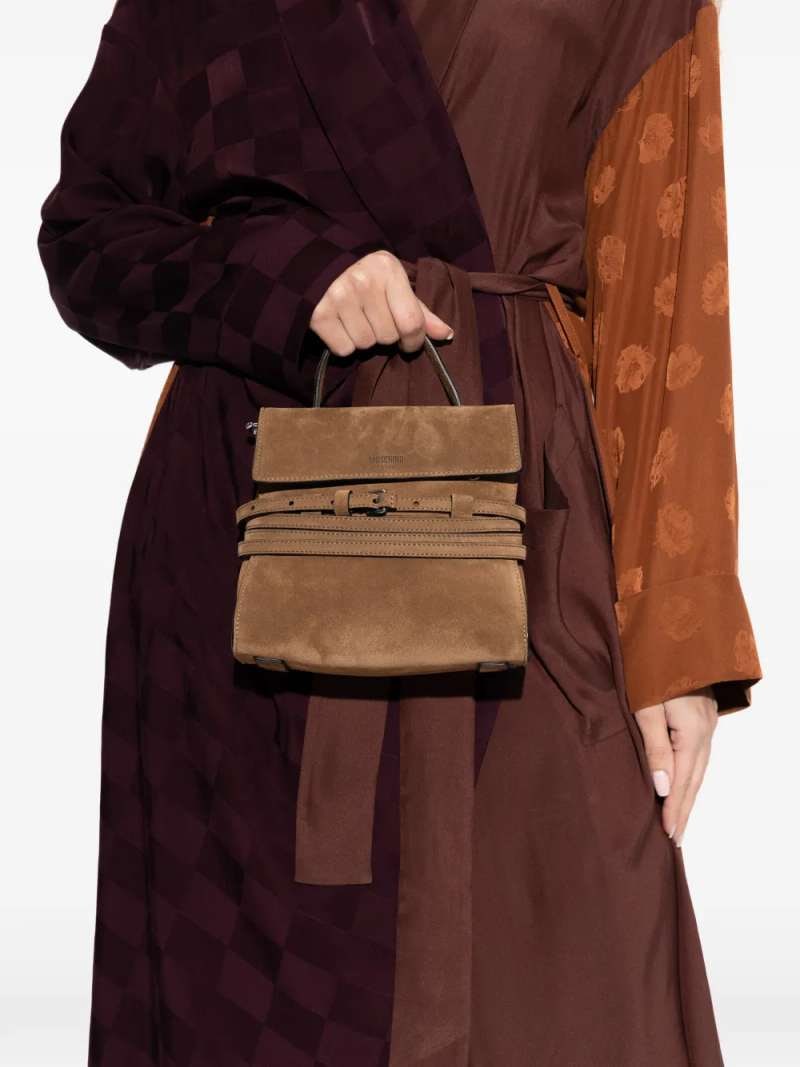 Moschino Suede Bag Small, view 4
